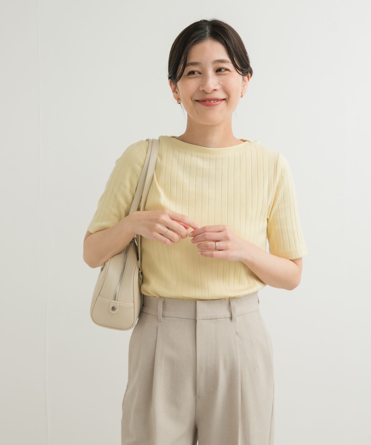 URBAN RESEARCH DOORS「針抜き半袖カットソー」|Tシャツ・カットソー|