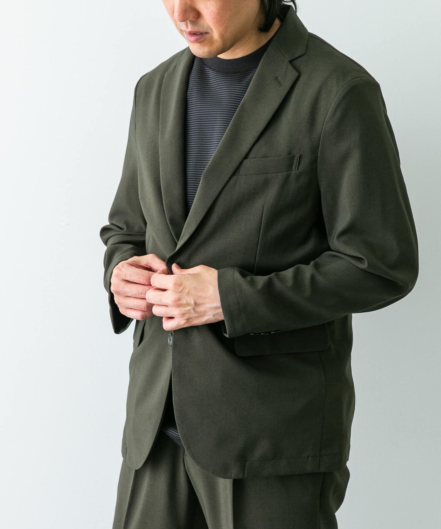 URBAN RESEARCH DOORS「『イージーケア』LIFE STYLE TAILOR　メランジトロストレッチジャケット」|その他|