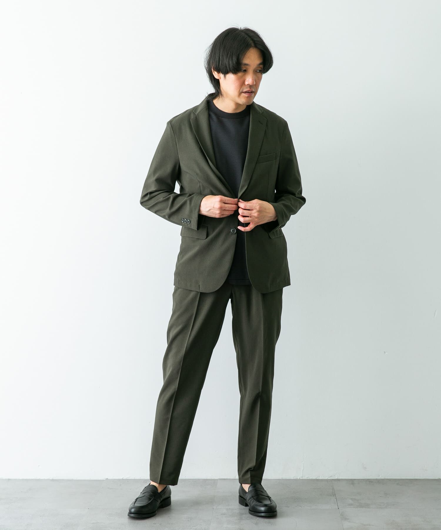 URBAN RESEARCH DOORS「『イージーケア』LIFE STYLE TAILOR　メランジトロストレッチジャケット」|その他|