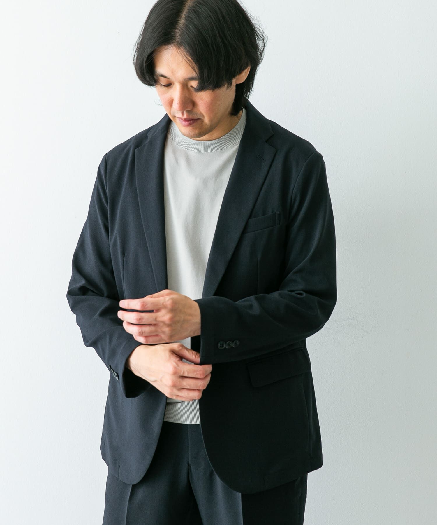 URBAN RESEARCH DOORS「『イージーケア』LIFE STYLE TAILOR　メランジトロストレッチジャケット」|その他|