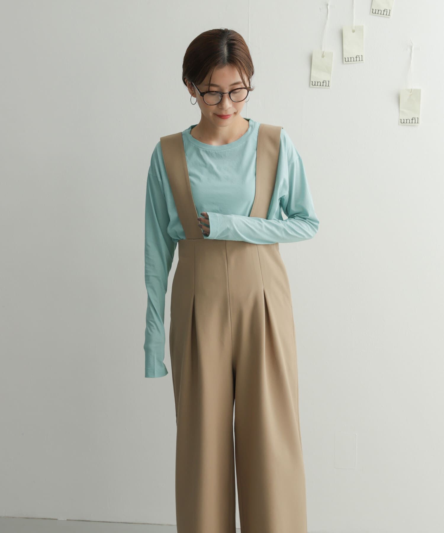 URBAN RESEARCH DOORS「『別注』unfil&times;DOORS　high twist cotton L/S t-shirts」|Tシャツ・カットソー|