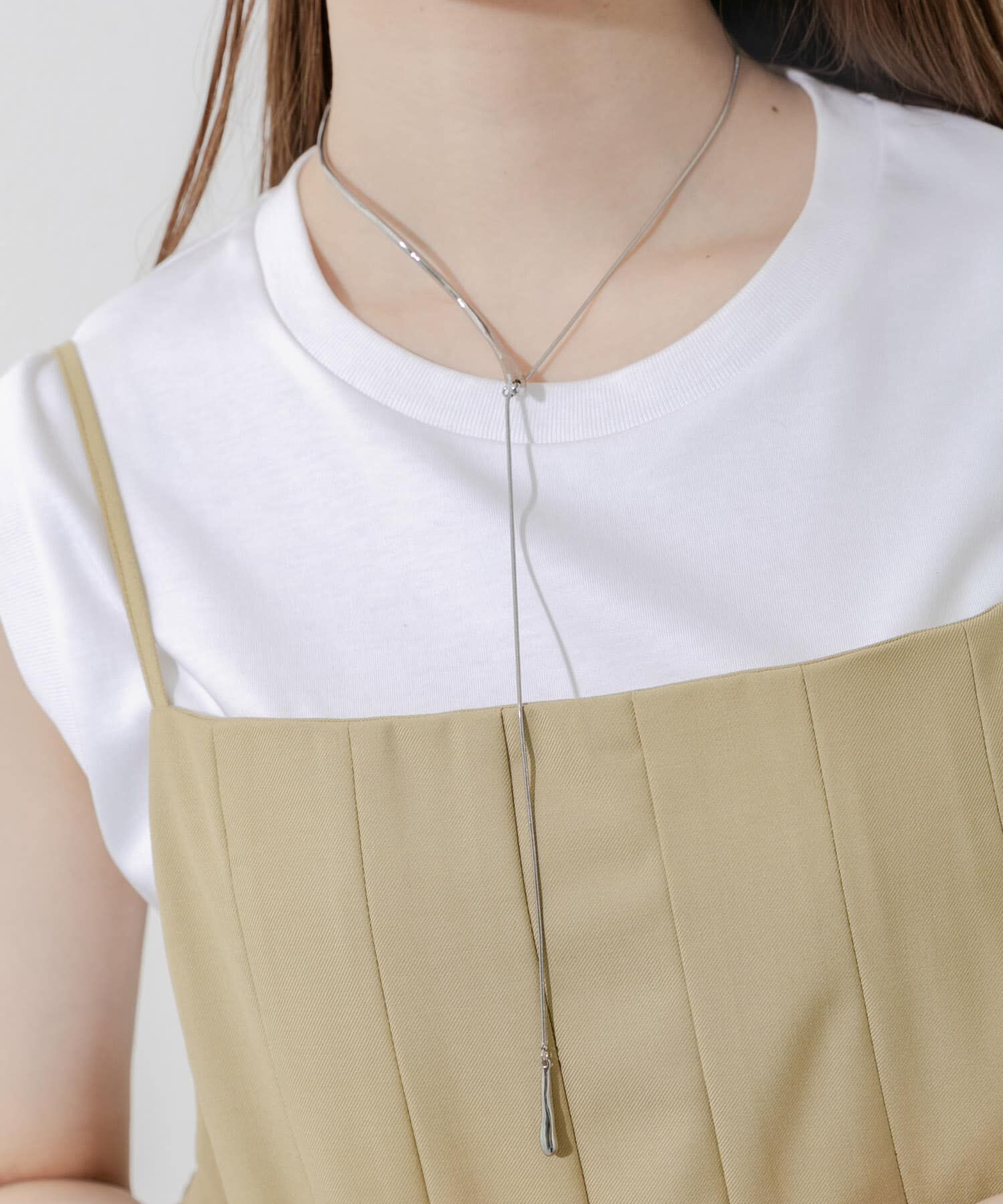 SMELLY「メタルカーブバーYネックレス」|ネックレス|