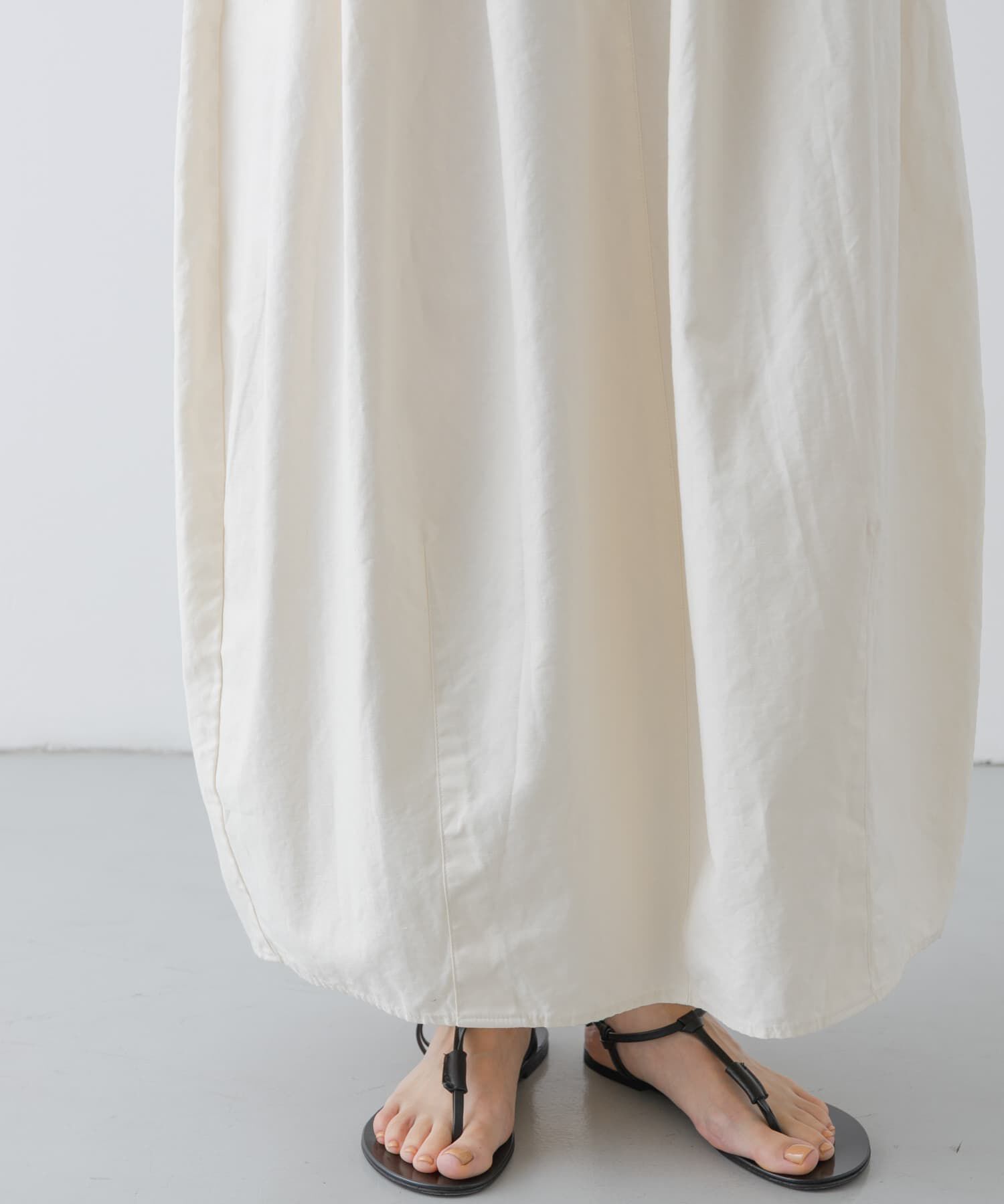 かぐれ「コットンリネンコクーンスカート」|スカート|