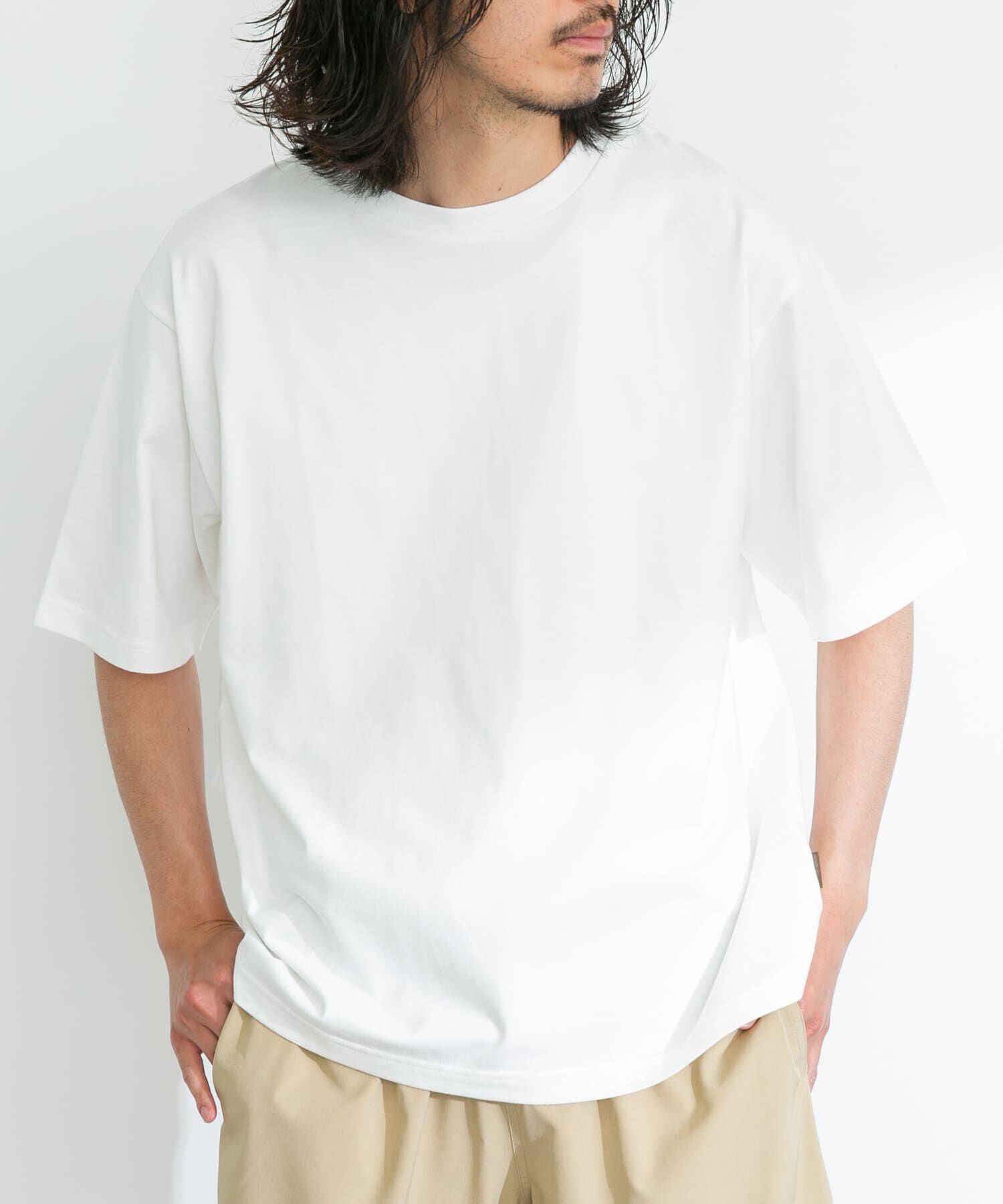 Sonny Label 「『接触冷感/吸水速乾/UVカット』HIGH COOL ショートスリーブTシャツ」|Tシャツ・カットソー|オフホワイト