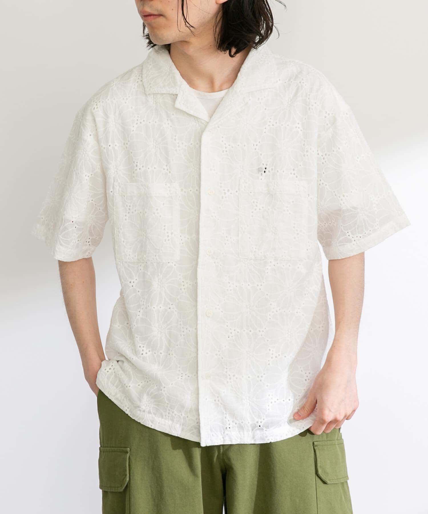 Sonny Label 「レース刺繍ショートスリーブシャツ」|シャツ・ブラウス|