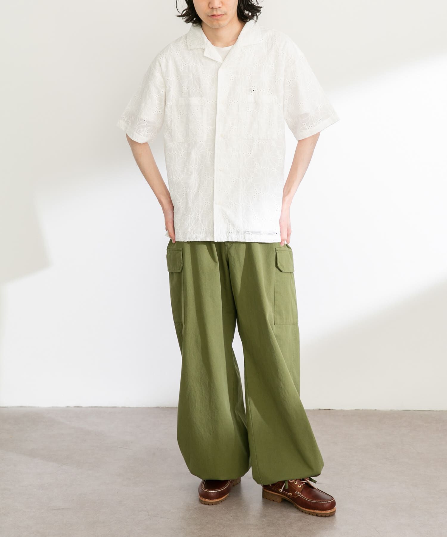 Sonny Label 「レース刺繍ショートスリーブシャツ」|シャツ・ブラウス|