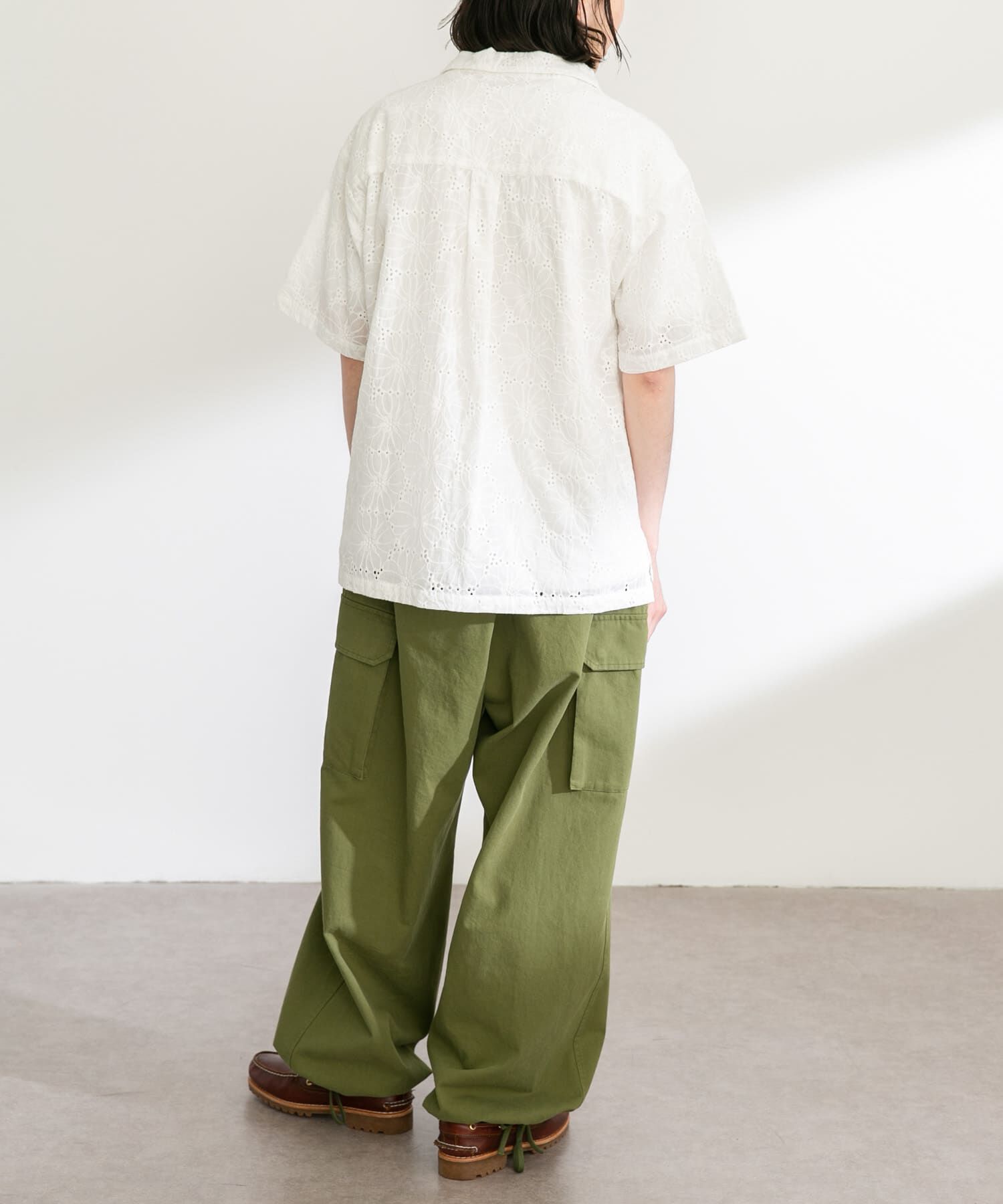 Sonny Label 「レース刺繍ショートスリーブシャツ」|シャツ・ブラウス|