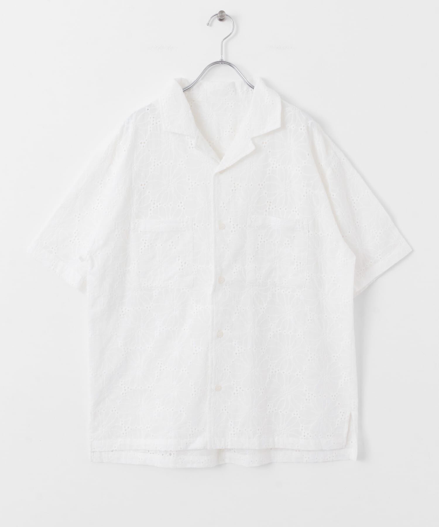 Sonny Label 「レース刺繍ショートスリーブシャツ」|シャツ・ブラウス|