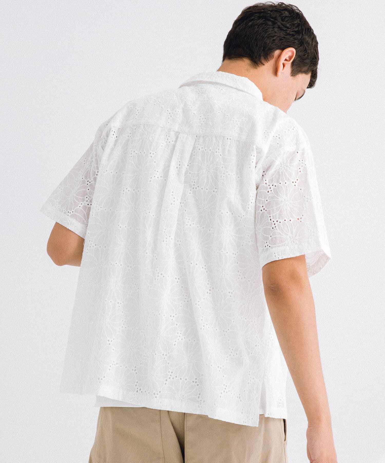 Sonny Label 「レース刺繍ショートスリーブシャツ」|シャツ・ブラウス|