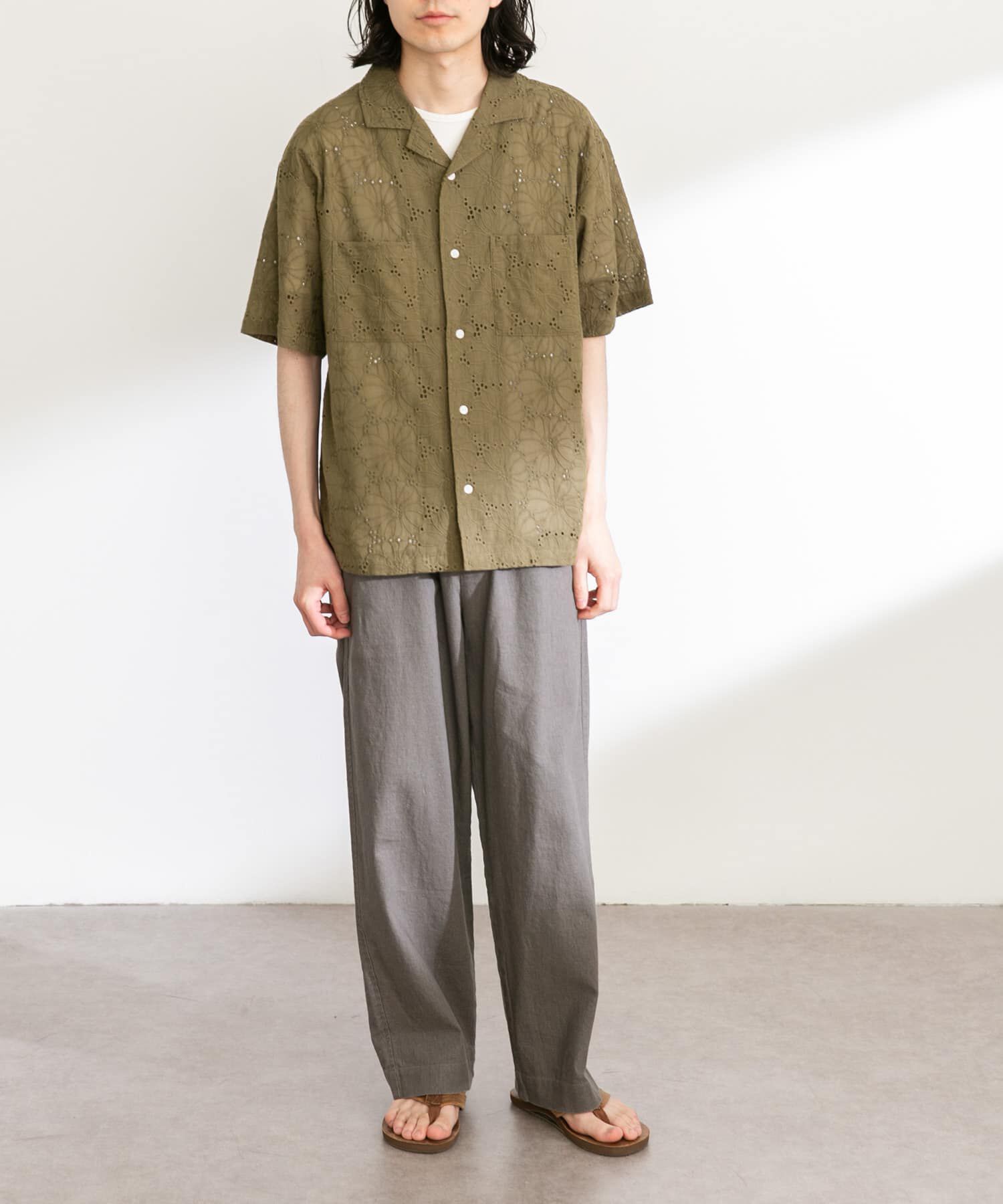 Sonny Label 「レース刺繍ショートスリーブシャツ」|シャツ・ブラウス|