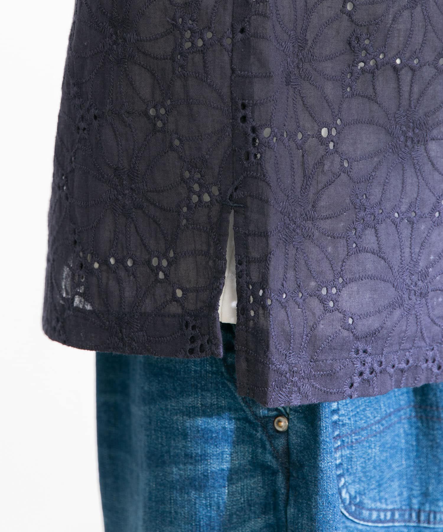 Sonny Label 「レース刺繍ショートスリーブシャツ」|シャツ・ブラウス|