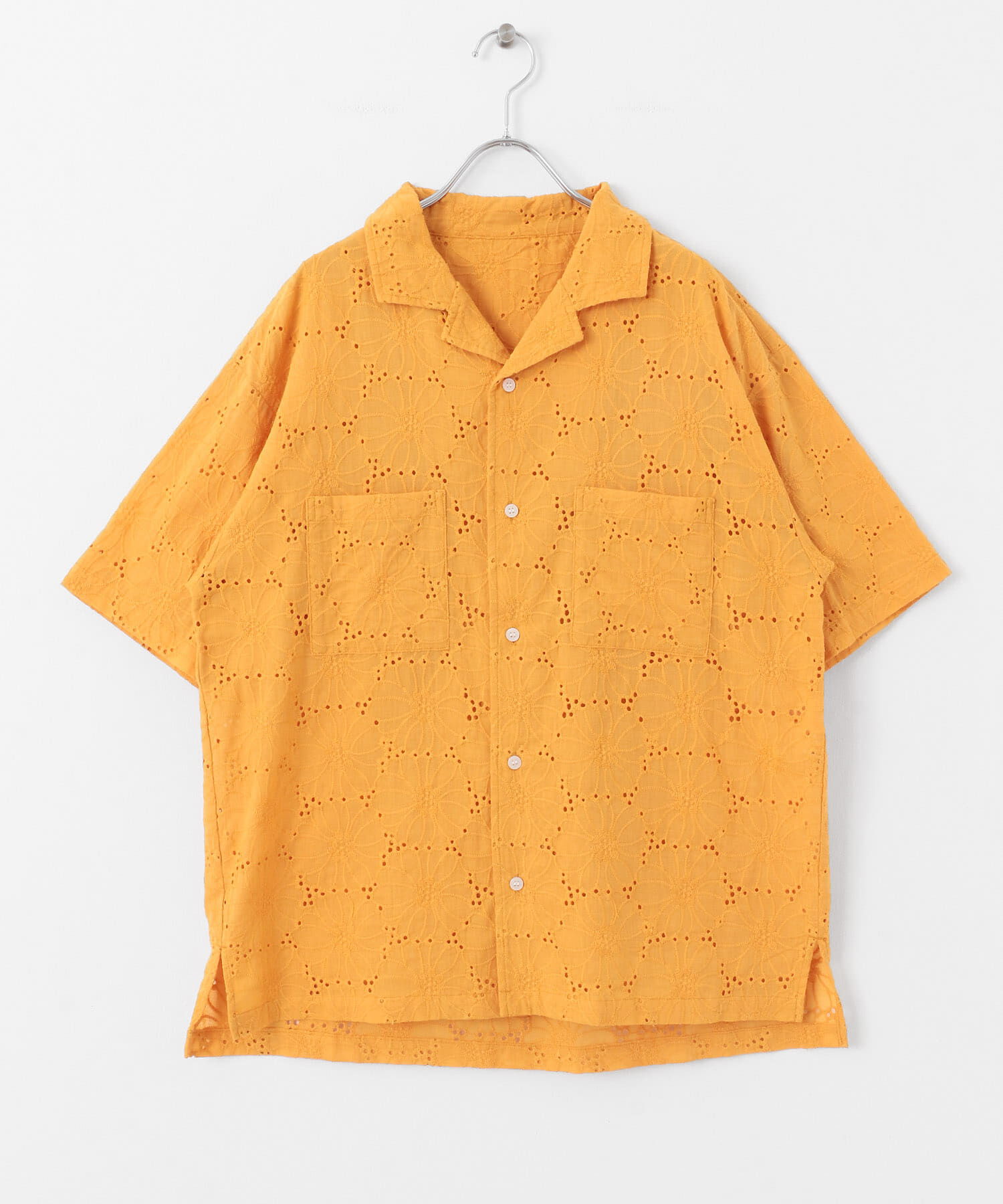 Sonny Label 「レース刺繍ショートスリーブシャツ」|シャツ・ブラウス|