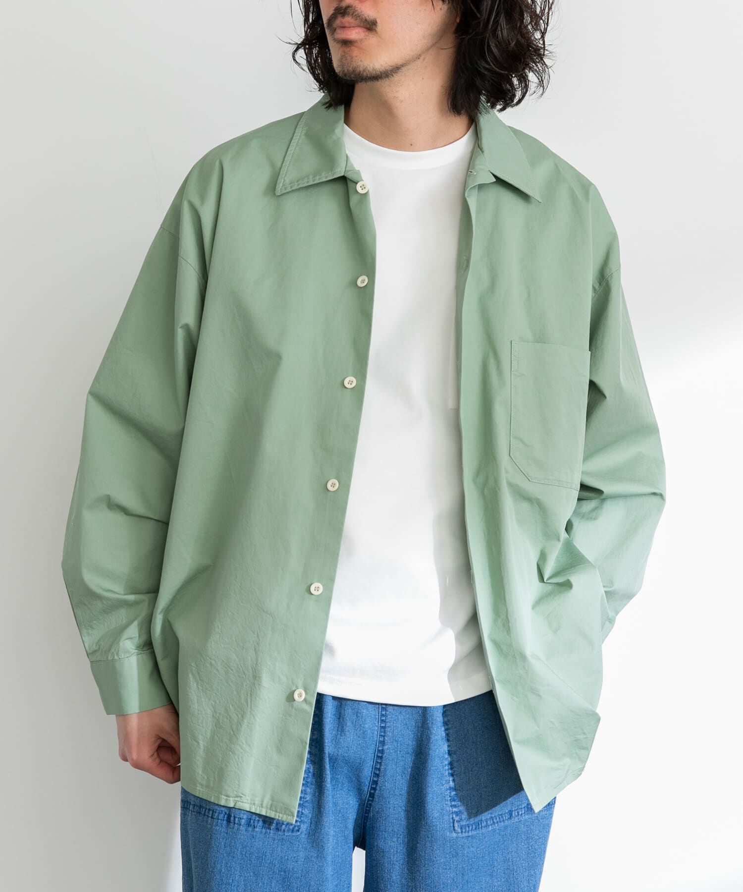 Sonny Label 「ARMY TWILL　Light Twill Utility Shirts」|シャツ・ブラウス|グリーン
