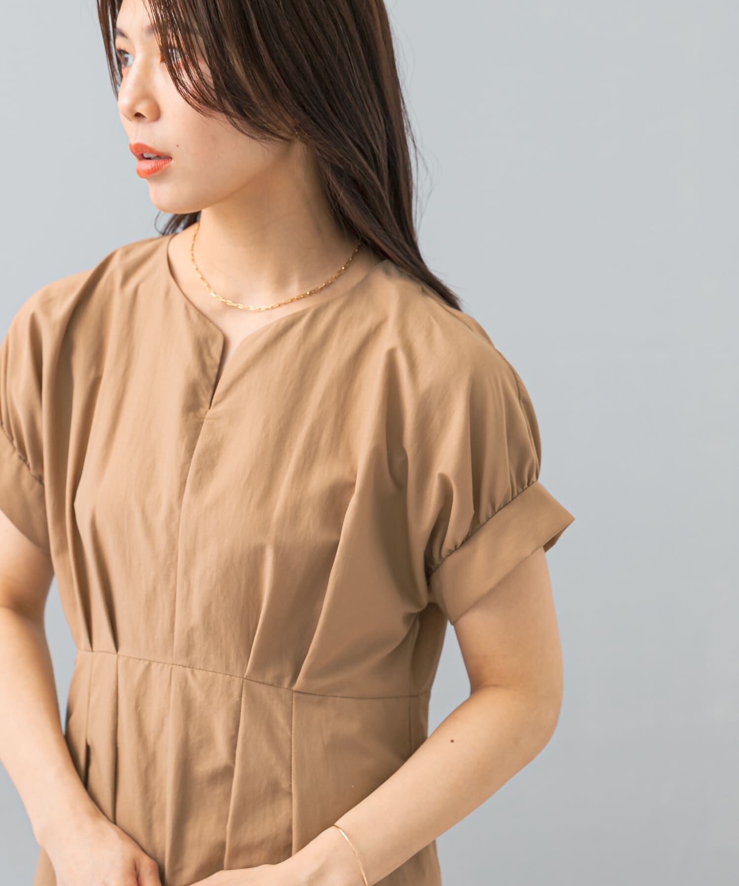 URBAN RESEARCH ROSSO「F by ROSSO　撥水ウエストマークドルマンワンピース」|ワンピース|