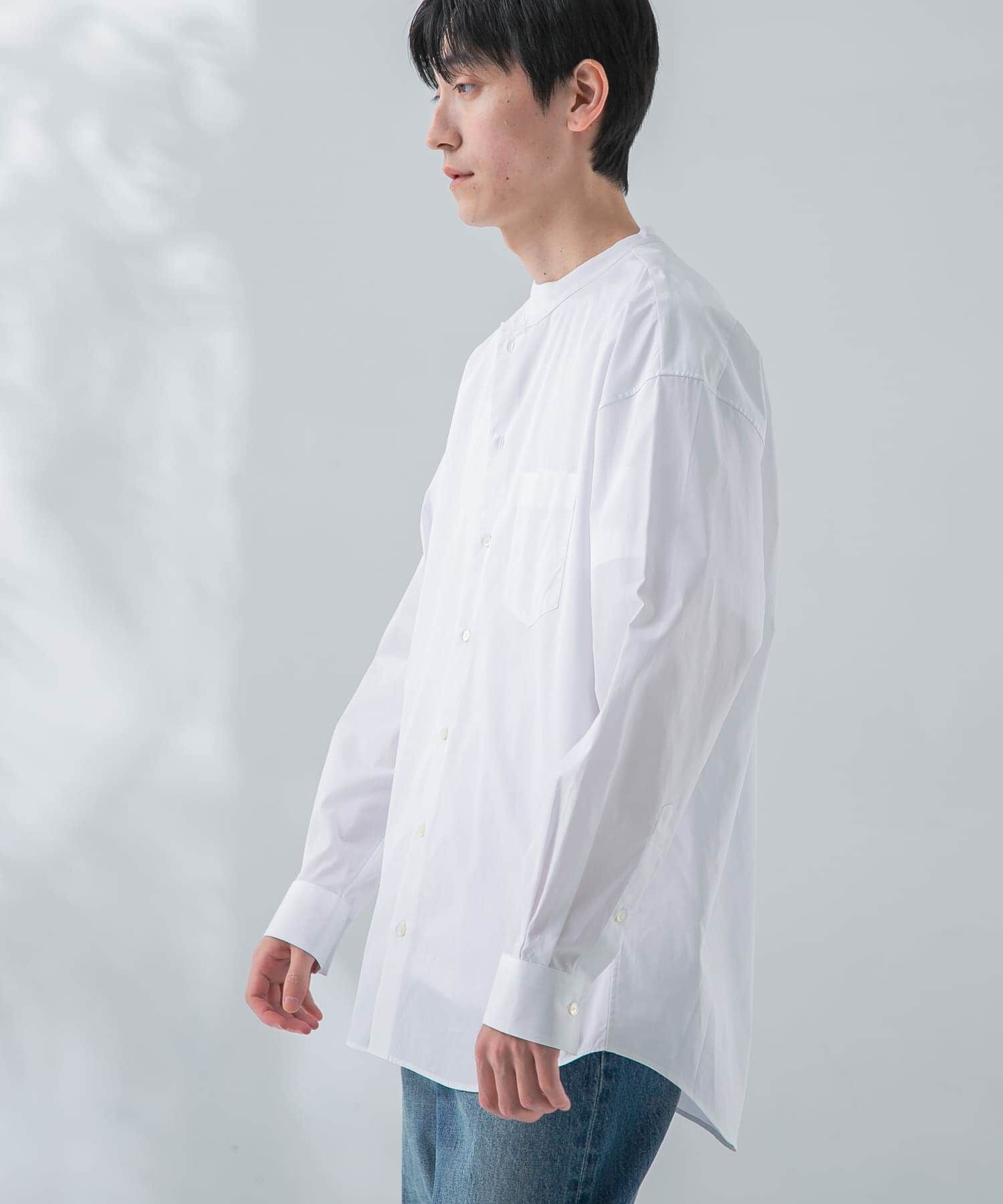 URBAN RESEARCH「new basic THOMAS MASON NOCOLLAR SHIRTS」|シャツ・ブラウス|