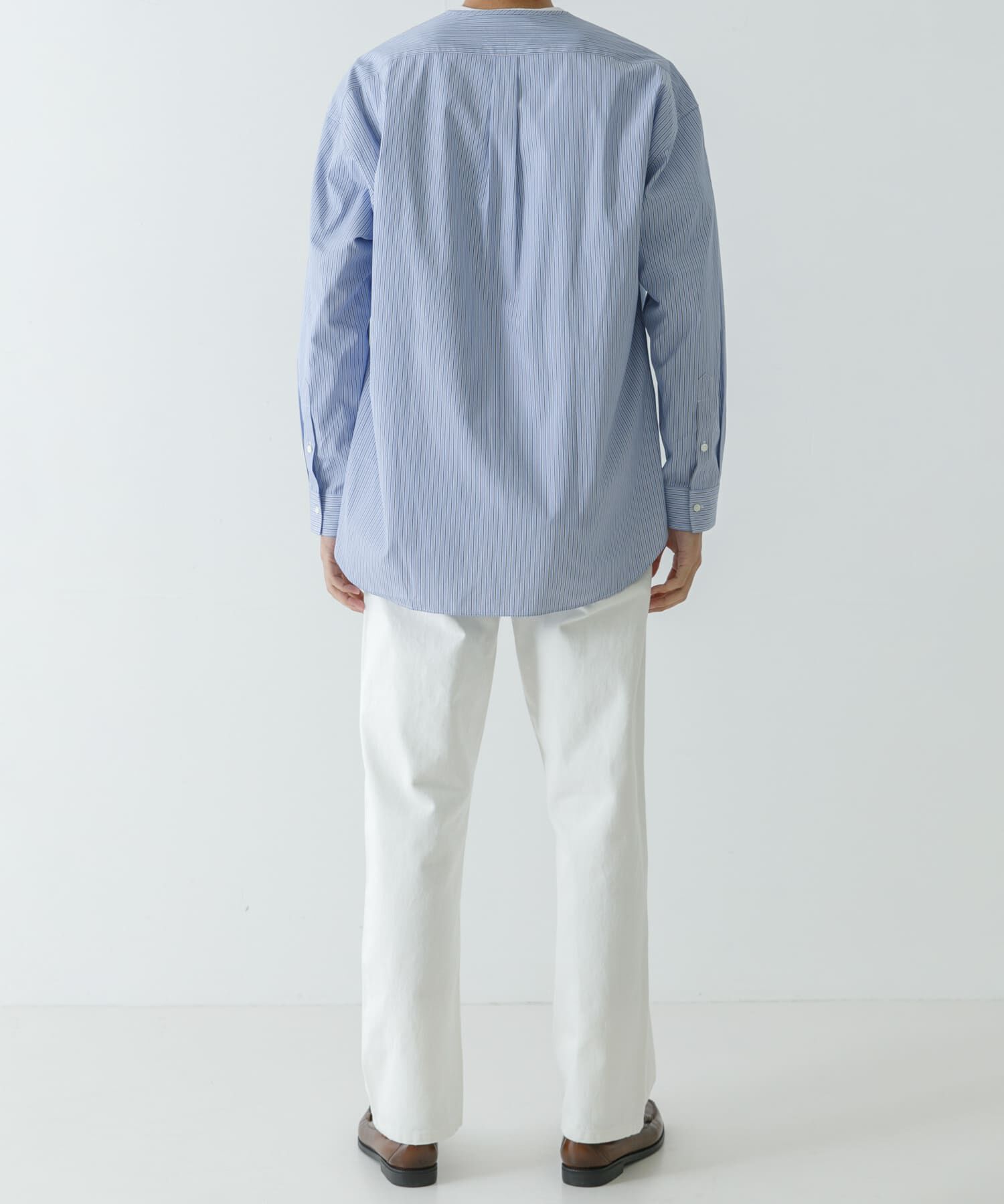 URBAN RESEARCH「new basic THOMAS MASON NOCOLLAR SHIRTS」|シャツ・ブラウス|