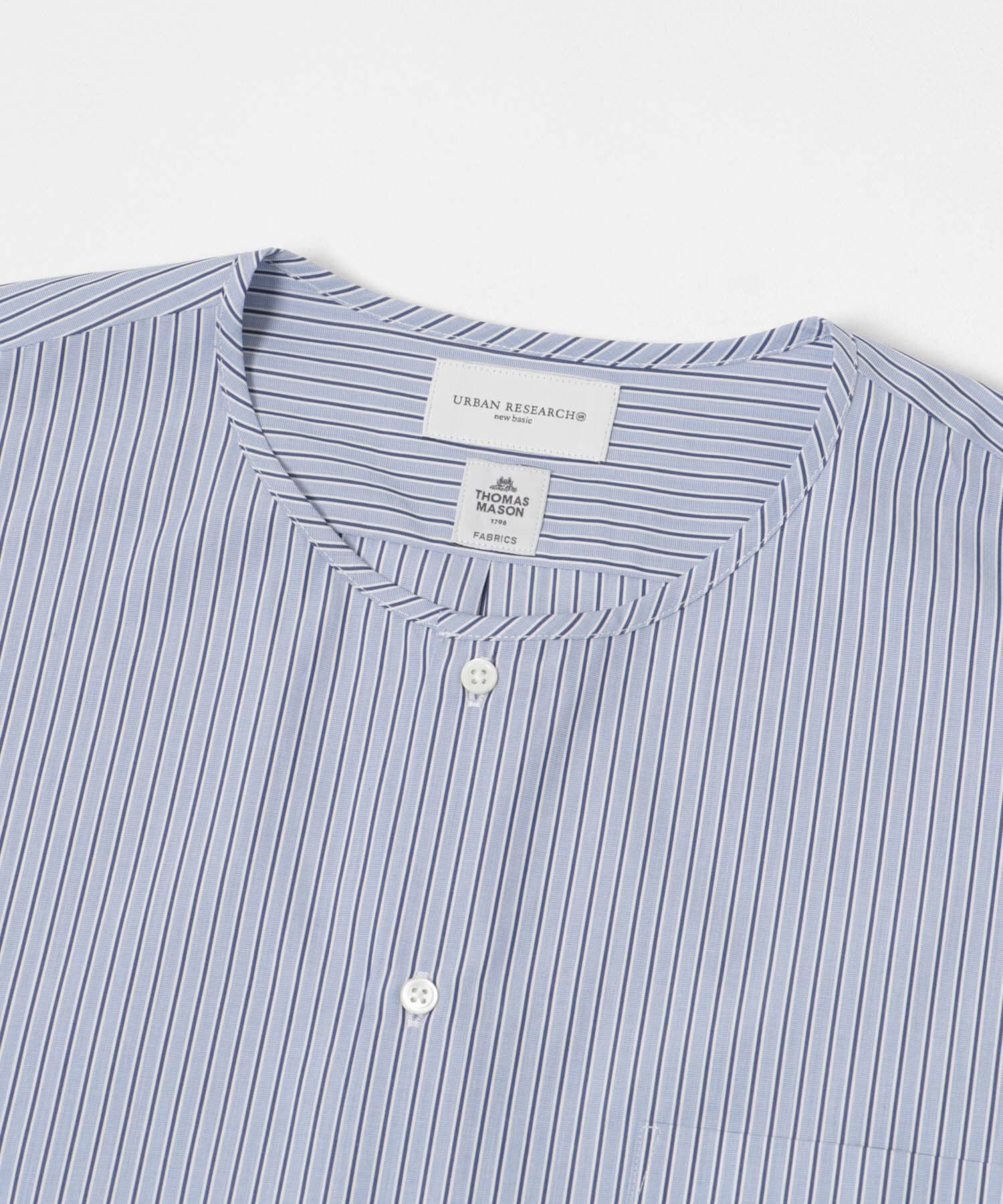 URBAN RESEARCH「new basic THOMAS MASON NOCOLLAR SHIRTS」|シャツ・ブラウス|