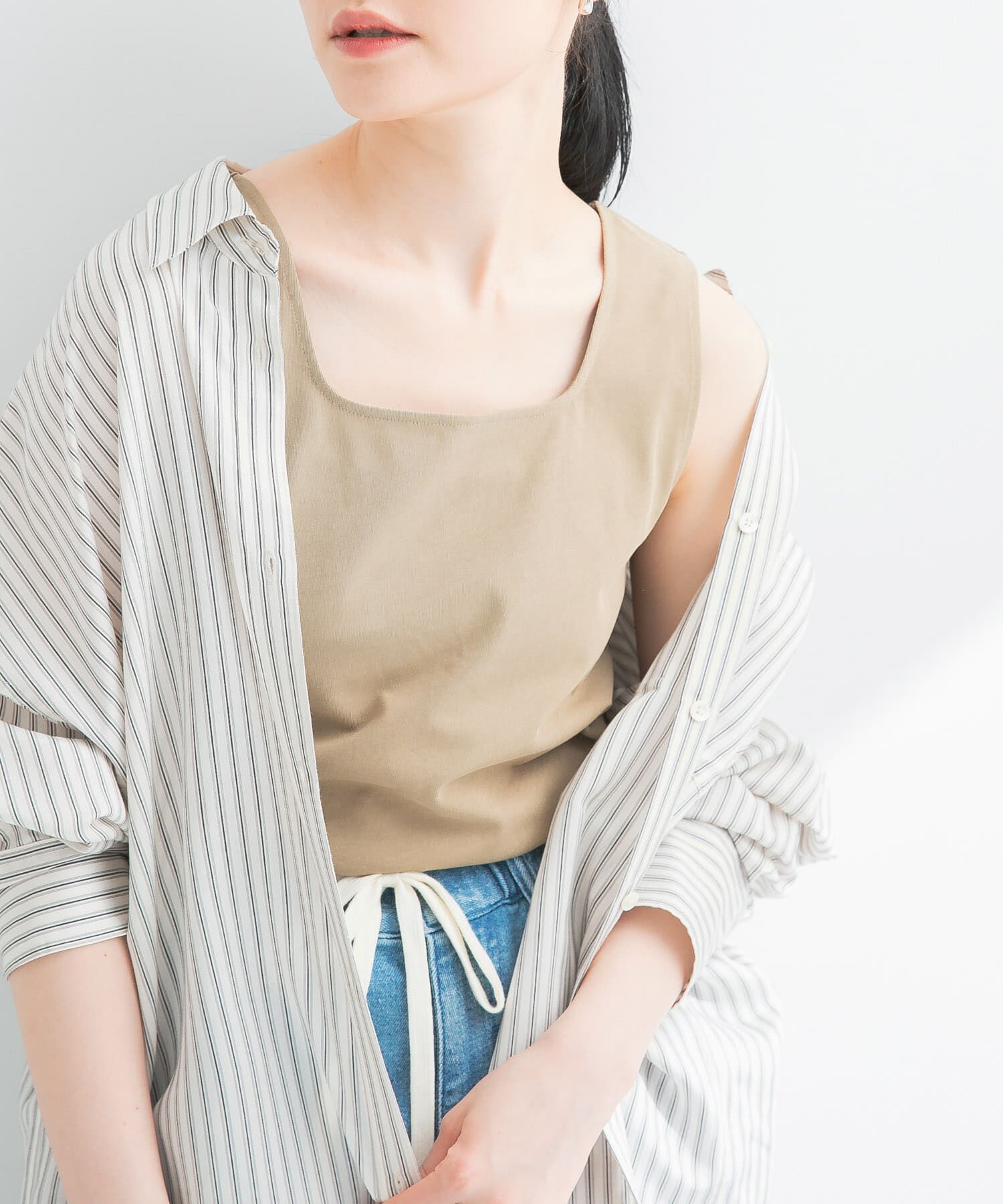 URBAN RESEARCH「スクエアネックタンクトップ」|タンクトップ|