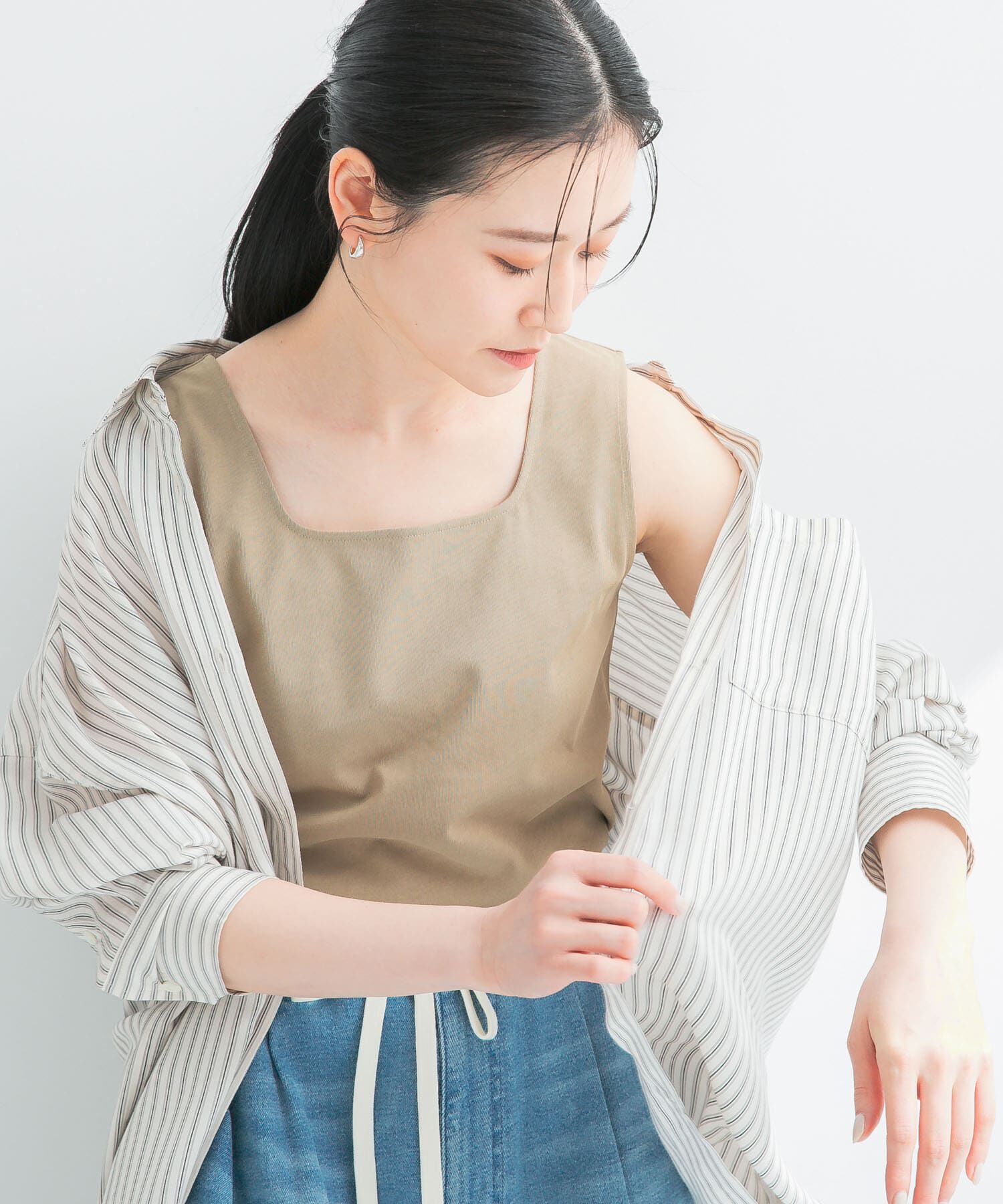 URBAN RESEARCH「スクエアネックタンクトップ」|タンクトップ|