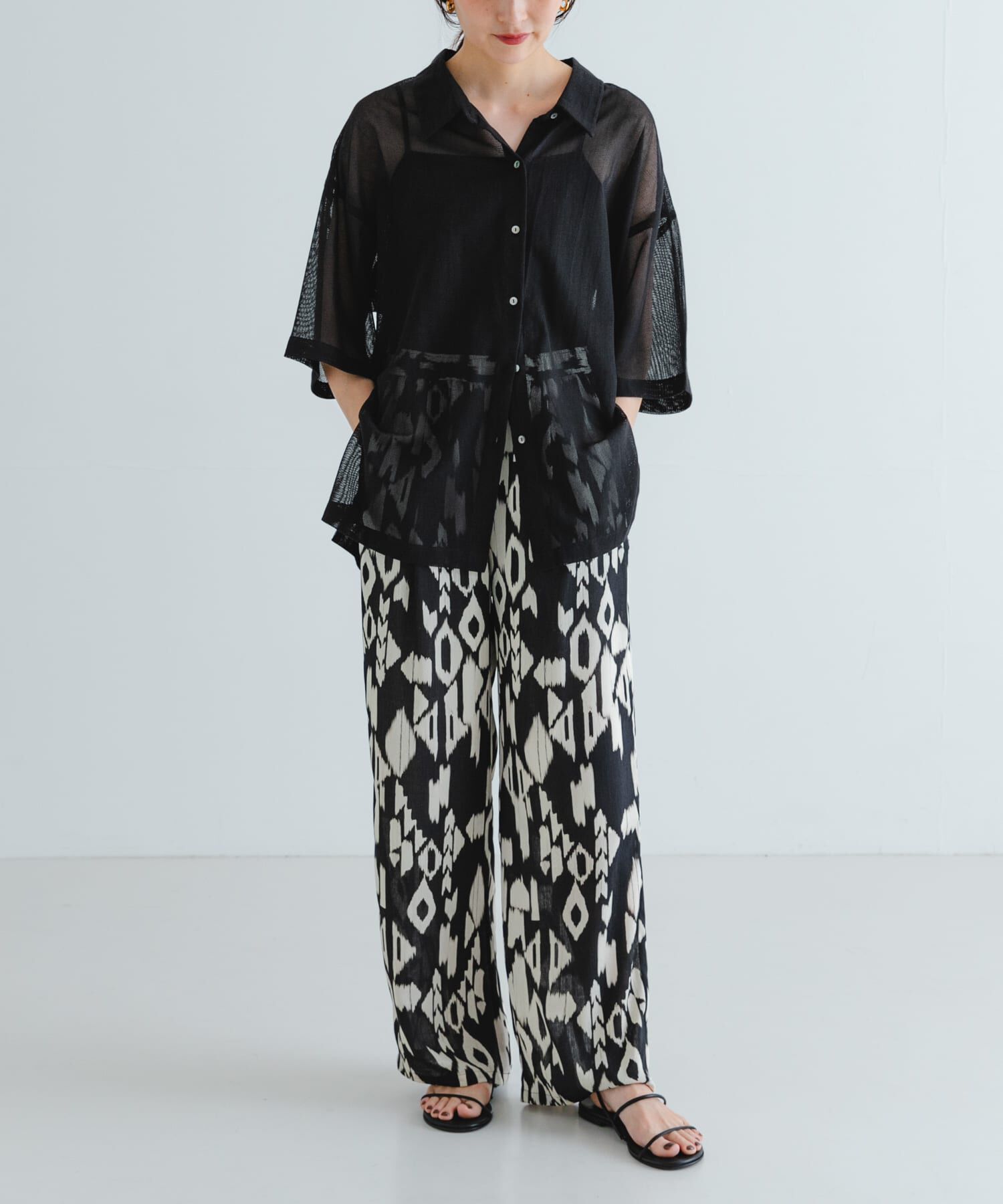 URBAN RESEARCH「コットンカラミシアーオーバーシャツ」|シャツ・ブラウス|