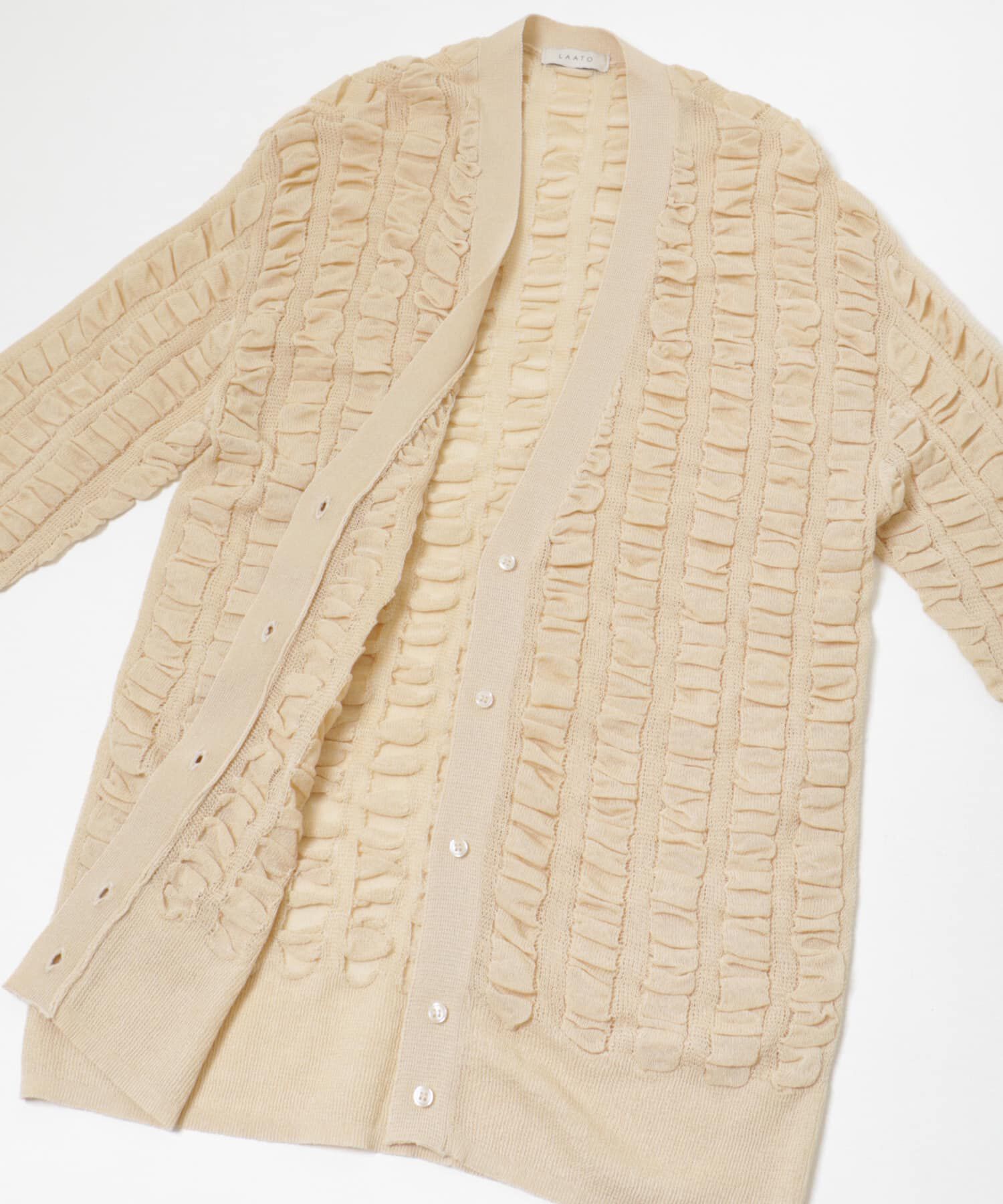 LAATO「fukure cardigan」|カーディガン|