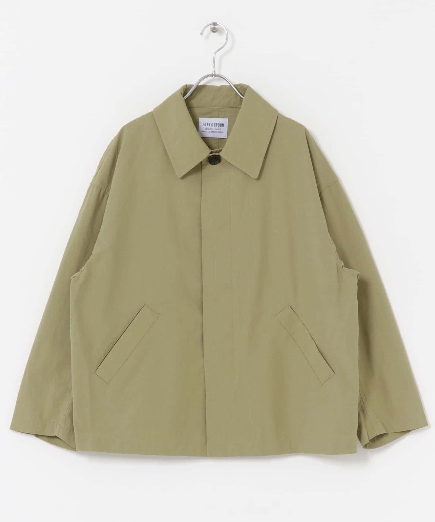 URBAN RESEARCH DOORS「FORK&SPOON　ステンカラーショートコート」|ステンカラーコート|