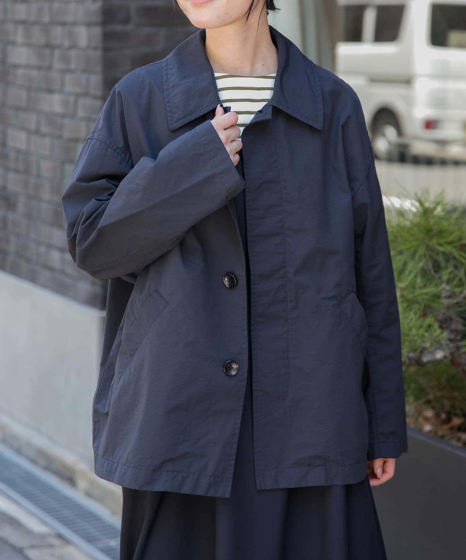 URBAN RESEARCH DOORS「FORK&SPOON　ステンカラーショートコート」|ステンカラーコート|