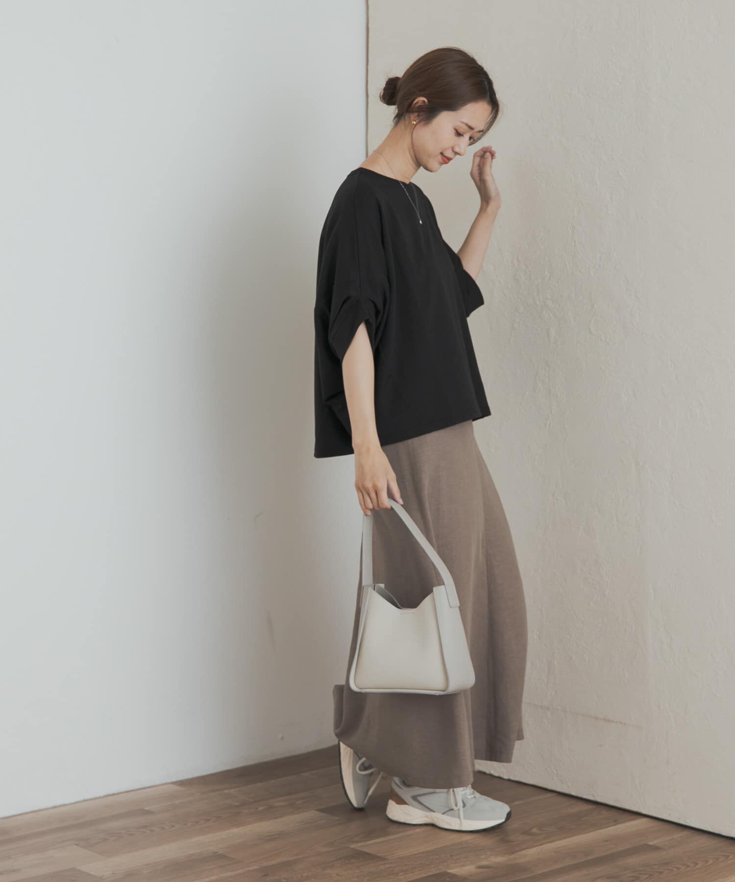 URBAN RESEARCH DOORS「『UR GREEN』ミニ裏毛変形プルオーバー」|Tシャツ・カットソー|