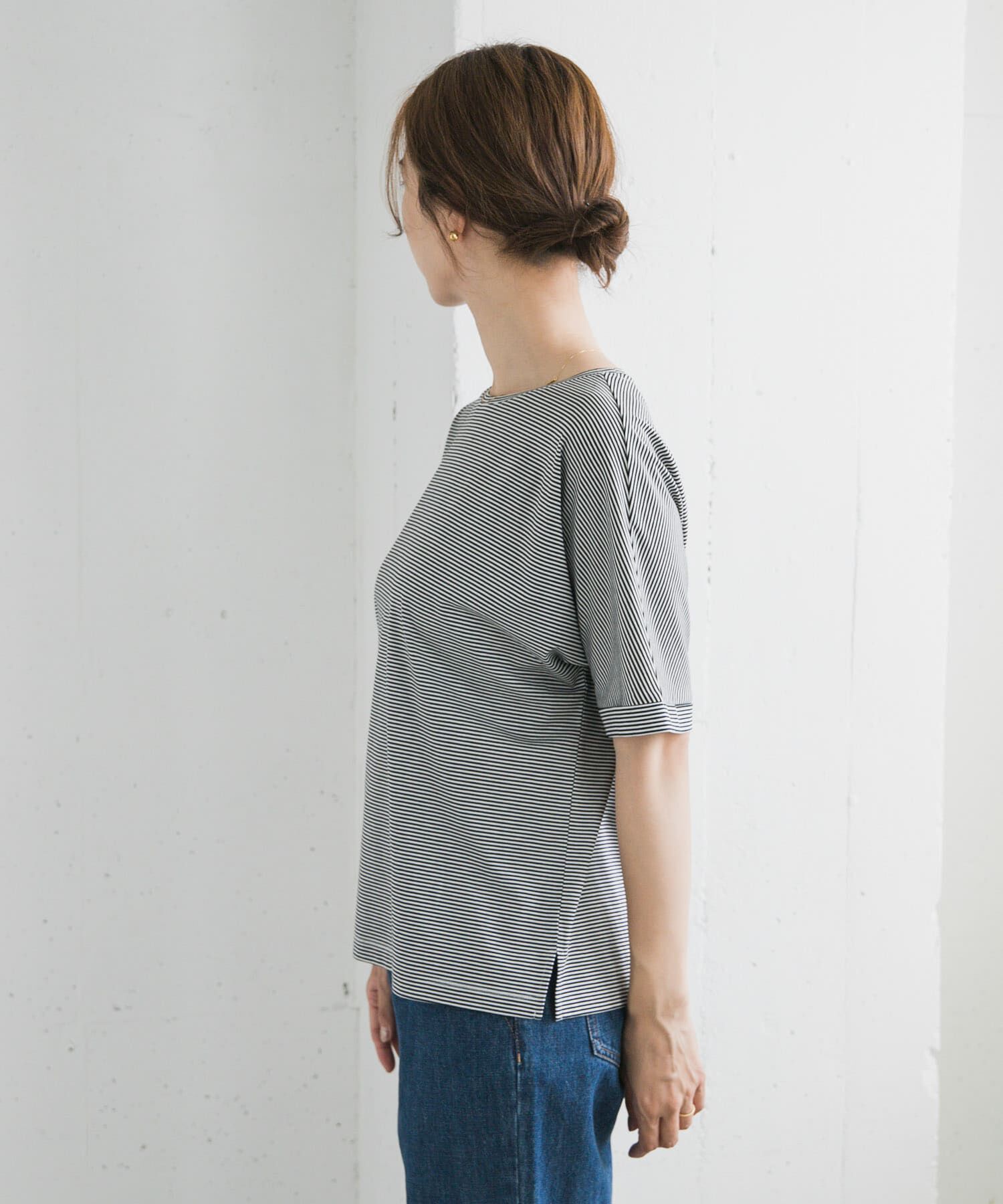 URBAN RESEARCH DOORS「『UVｶｯﾄ/接触冷感 /ﾏｼﾝｳｫｯｼｬﾌﾞﾙ』ｼﾙｷｰｺｯﾄﾝﾛｰﾙ  」|Tシャツ・カットソー|