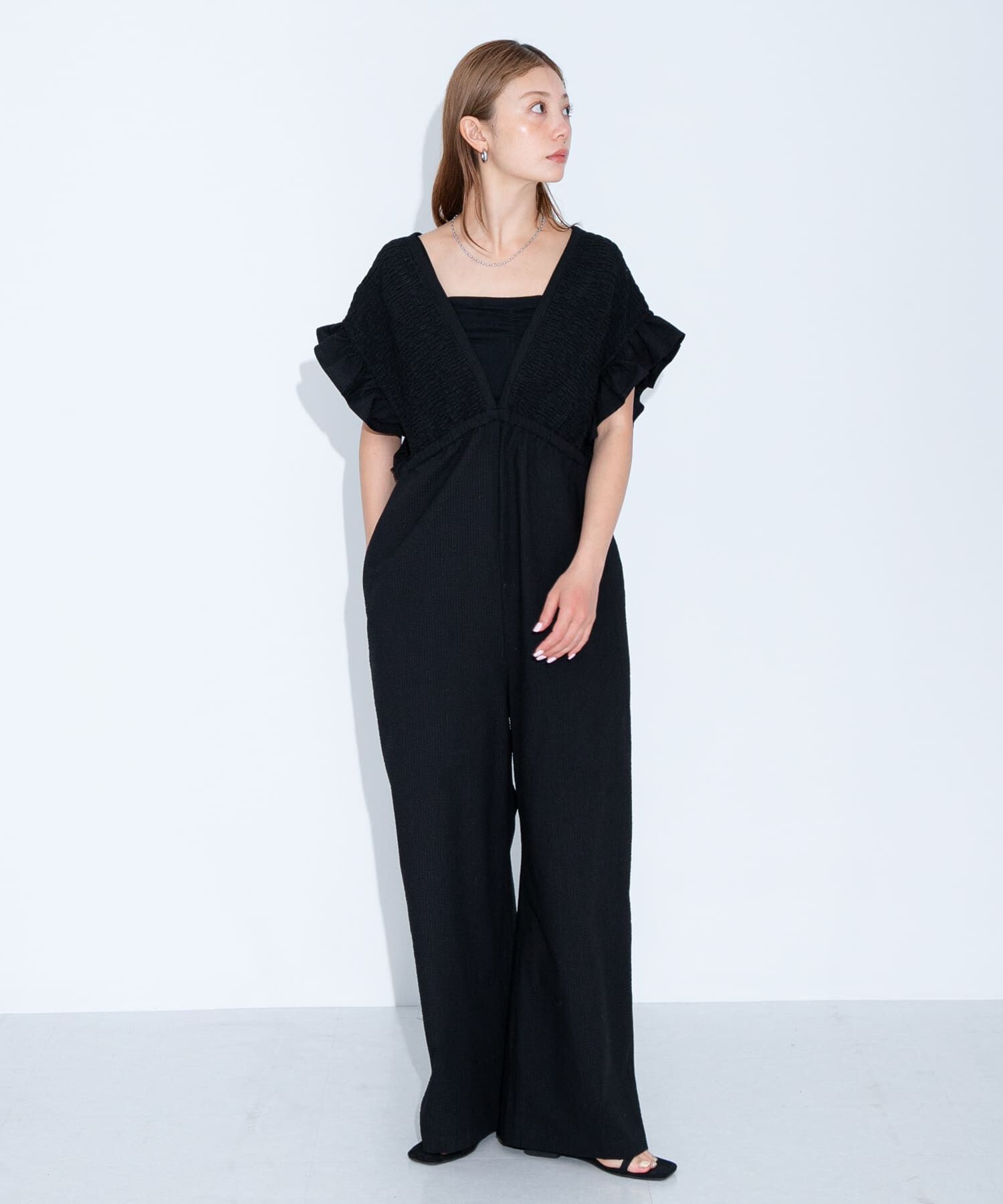 Sonny Label 「シャーリングサマーオールインワン」|スカート|