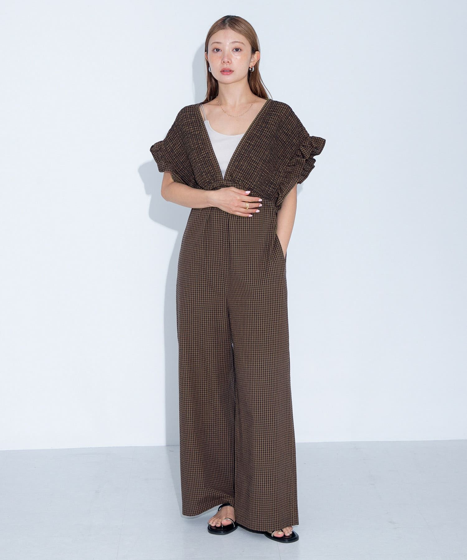 Sonny Label 「シャーリングサマーオールインワン」|スカート|