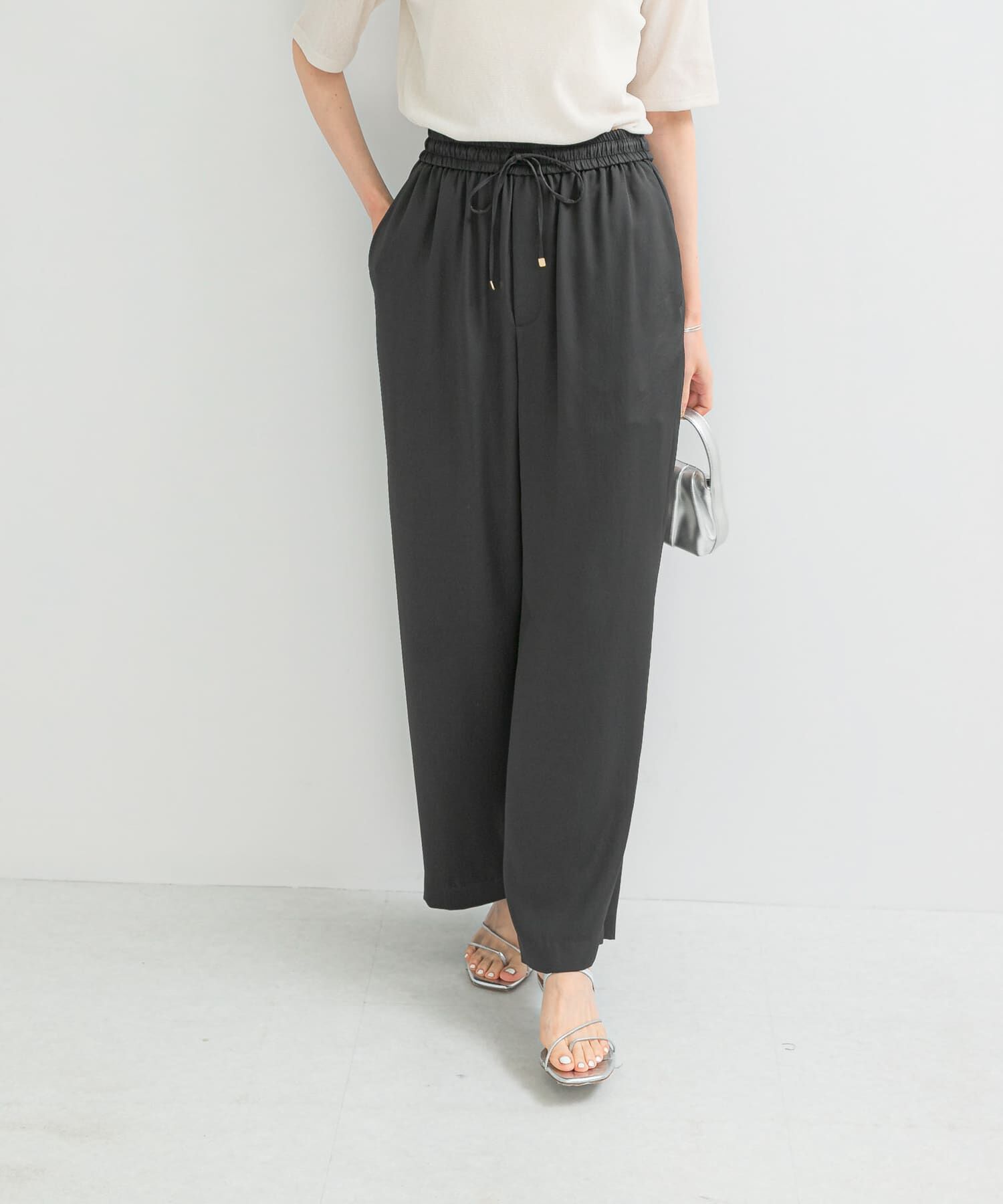 URBAN RESEARCH ROSSO「DONEEYU　サテンツイルワイドパンツ」|その他|