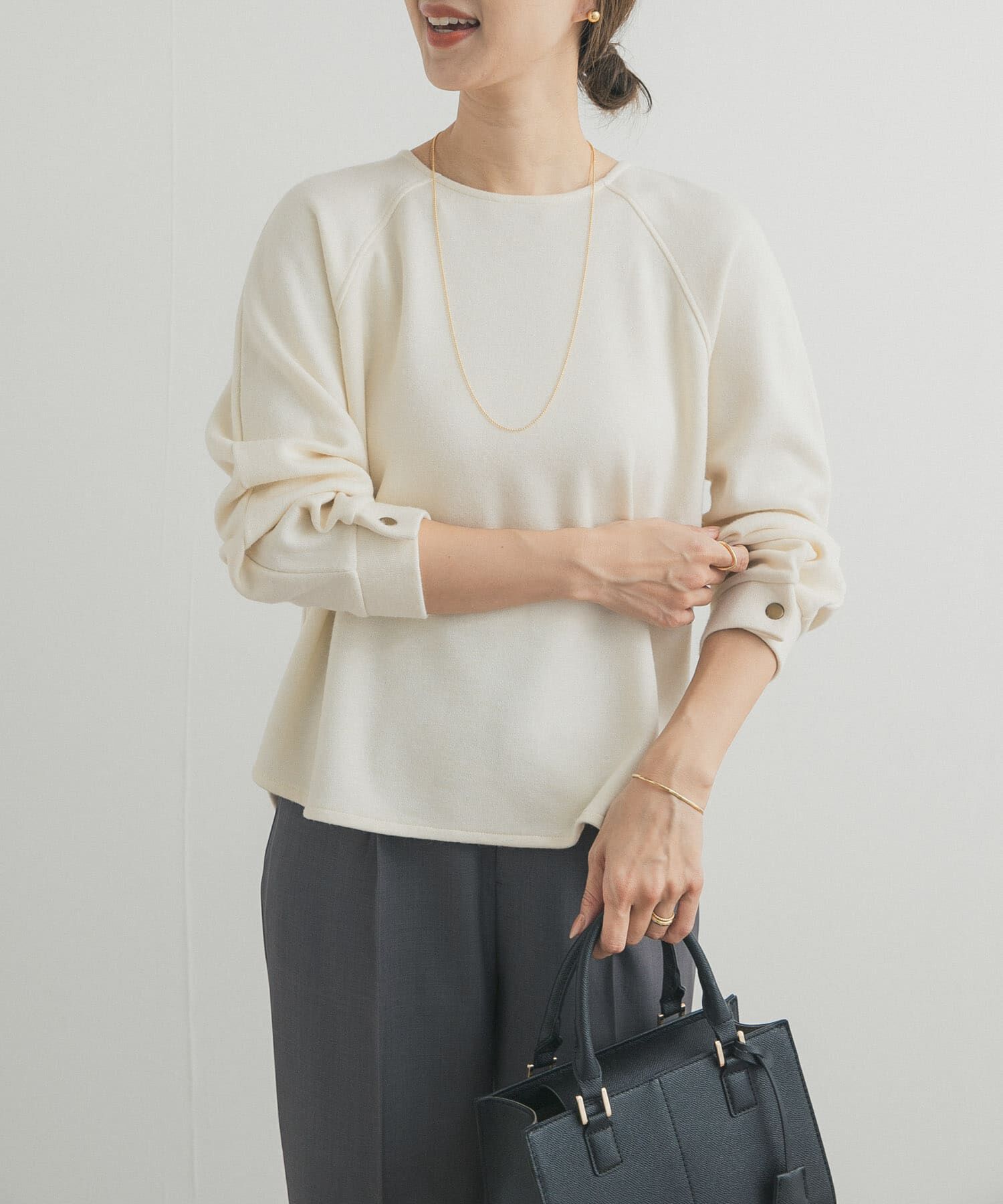 URBAN RESEARCH DOORS「カーブスリーブプルオーバー」|Tシャツ・カットソー|