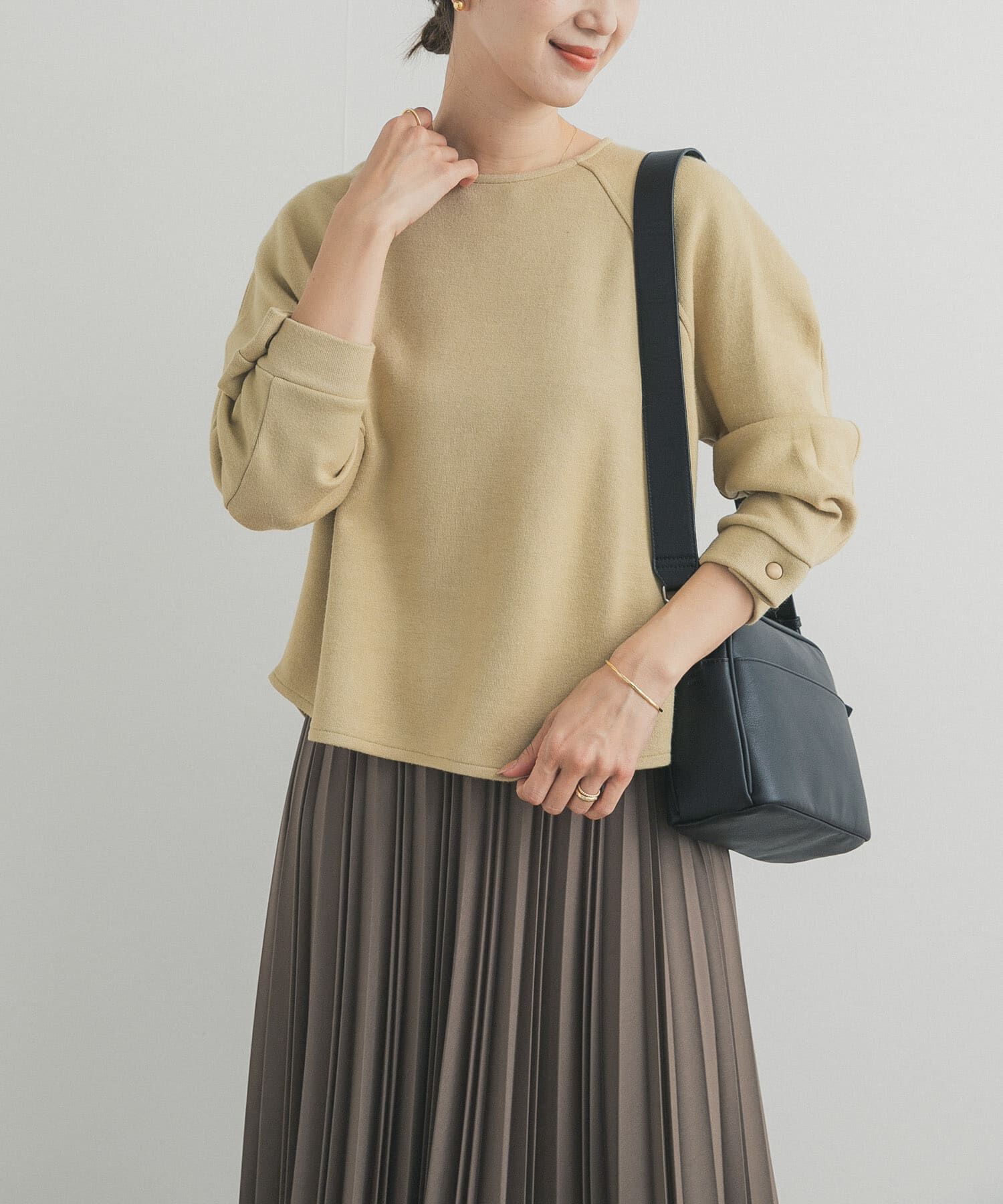 URBAN RESEARCH DOORS「カーブスリーブプルオーバー」|Tシャツ・カットソー|