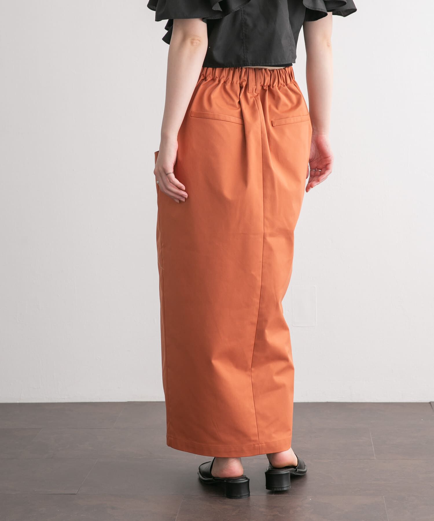  「フロントZIPペンシルスカート」|スカート|