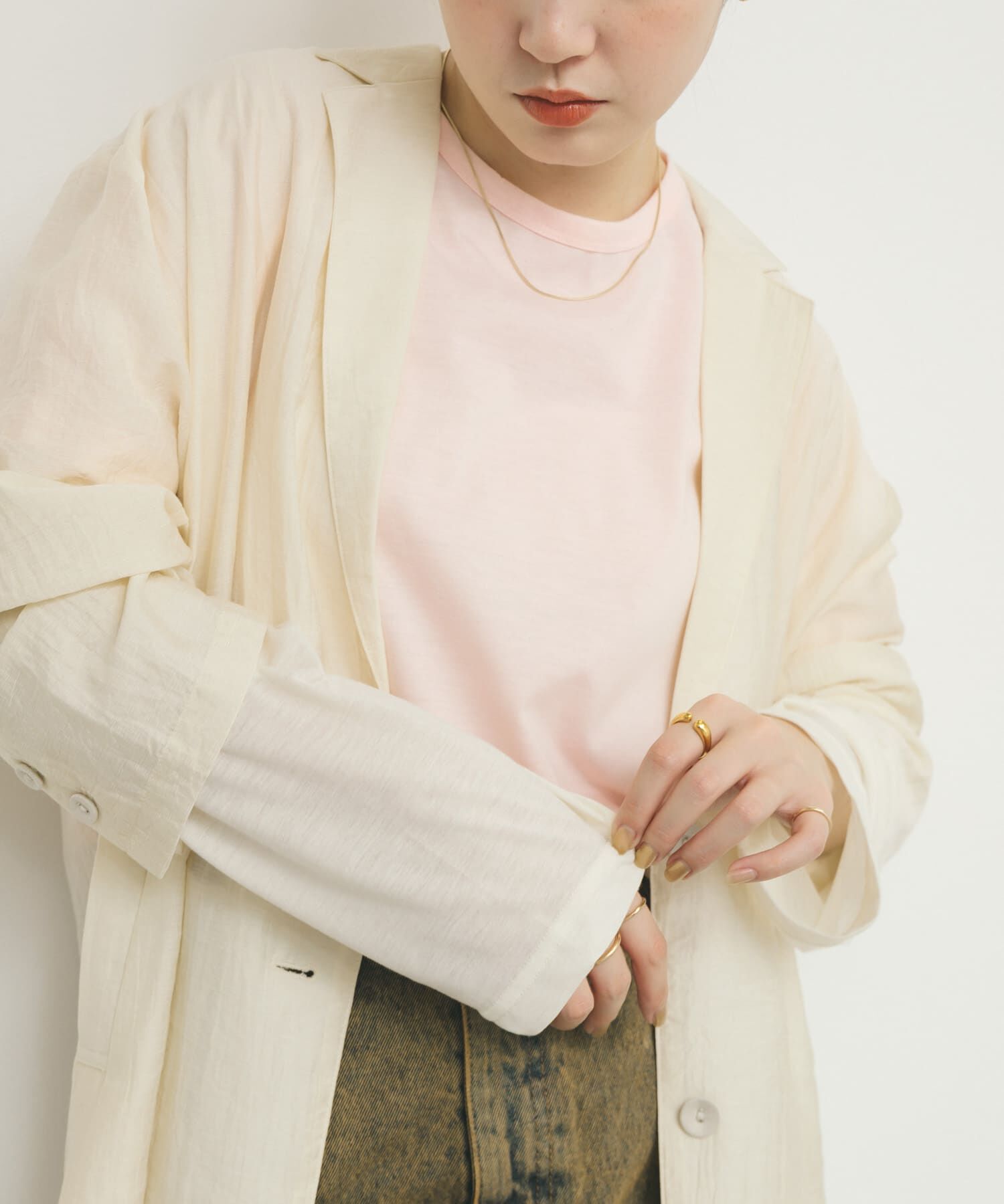  「シアースイッチングラグランTEE」|Tシャツ・カットソー|