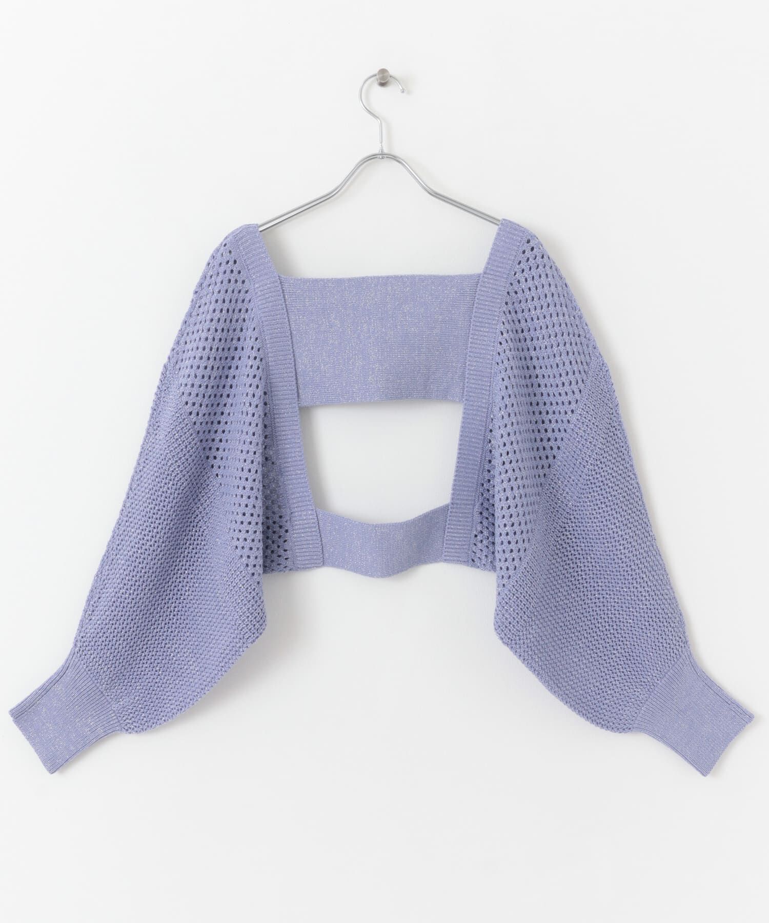 SENSE OF PLACE by URBAN RESEARCH「ラメバックオープンメッシュボレロ」|カーディガン|