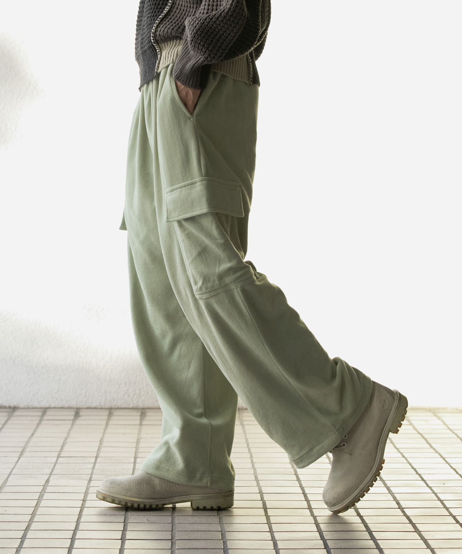 SENSE OF PLACE by URBAN RESEARCH「フリースカーゴパンツ」|その他|ミント
