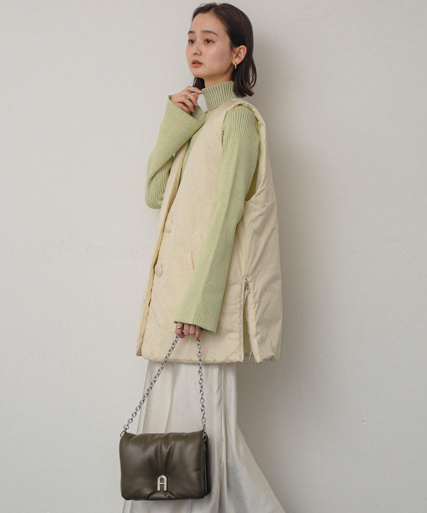 SENSE OF PLACE by URBAN RESEARCH「サイドジップパフベスト」|ダウンベスト・ベスト|