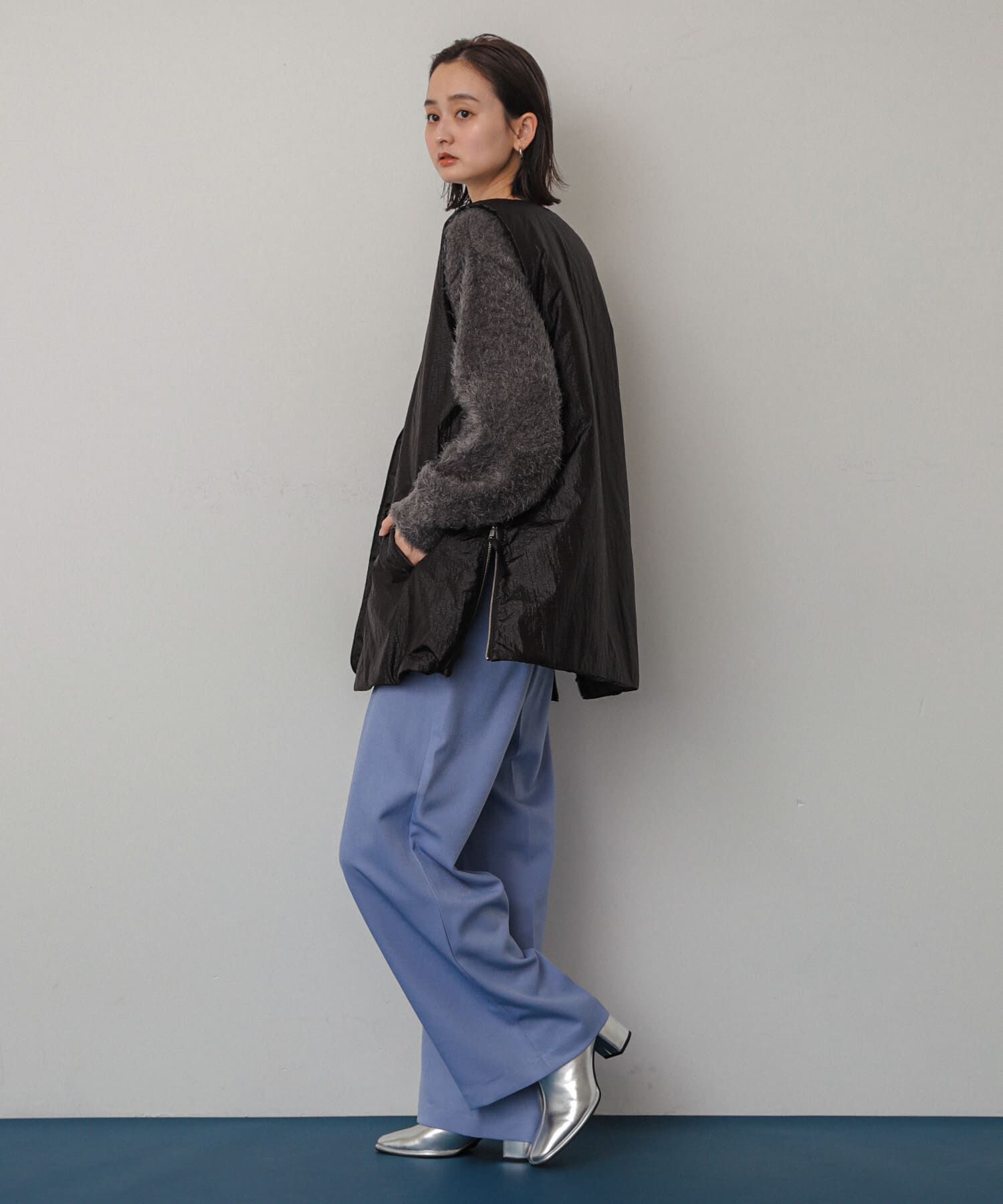 SENSE OF PLACE by URBAN RESEARCH「サイドジップパフベスト」|ダウンベスト・ベスト|