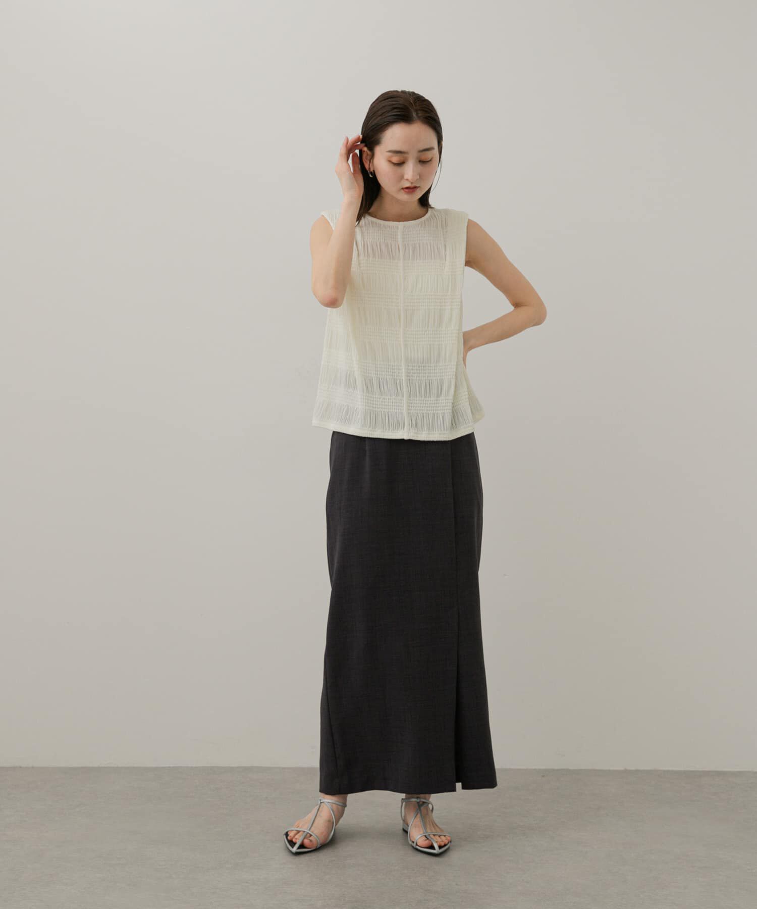 SENSE OF PLACE by URBAN RESEARCH「シャーリングパイピングカットトップ」|Tシャツ・カットソー|