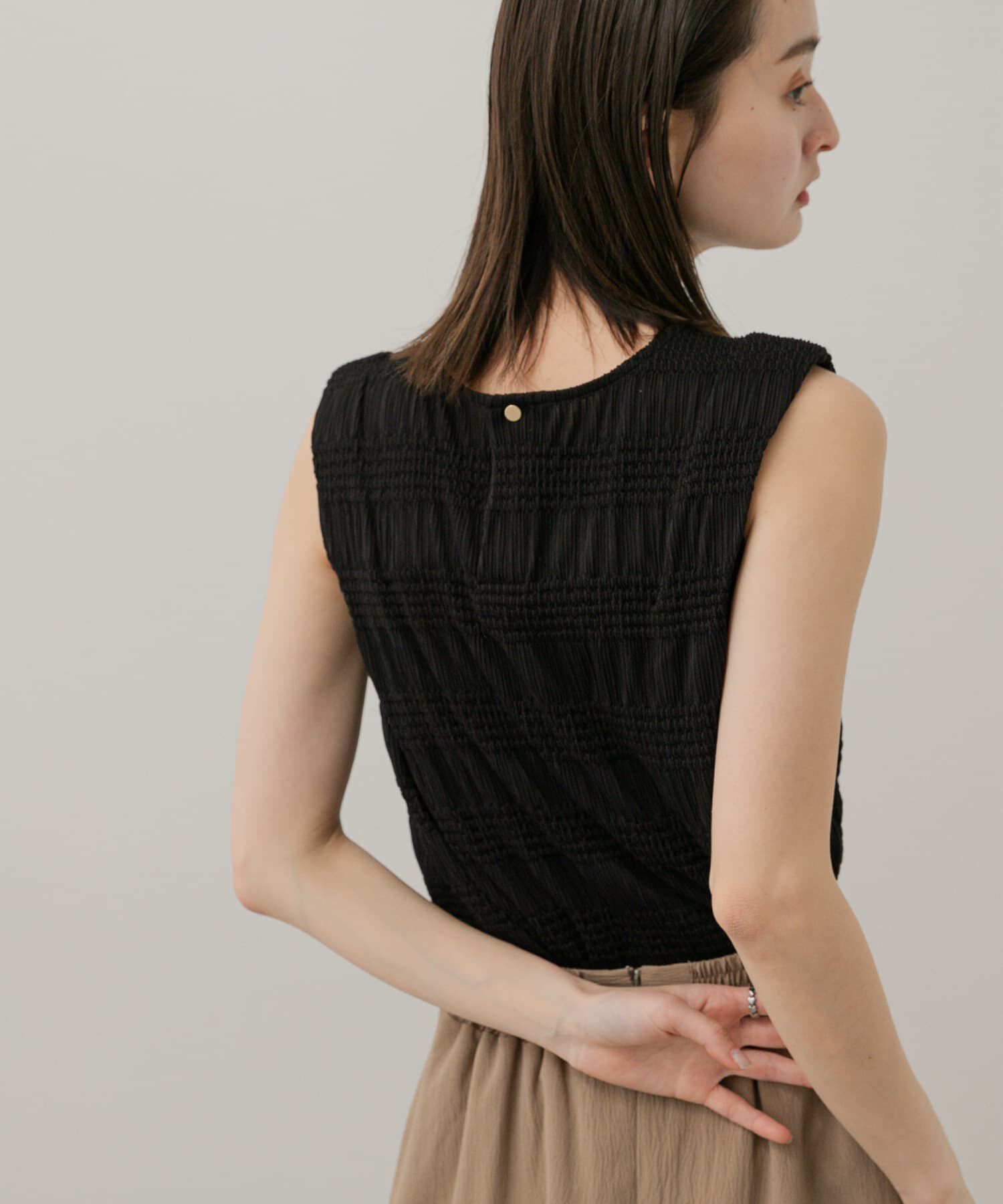 SENSE OF PLACE by URBAN RESEARCH「シャーリングパイピングカットトップ」|Tシャツ・カットソー|