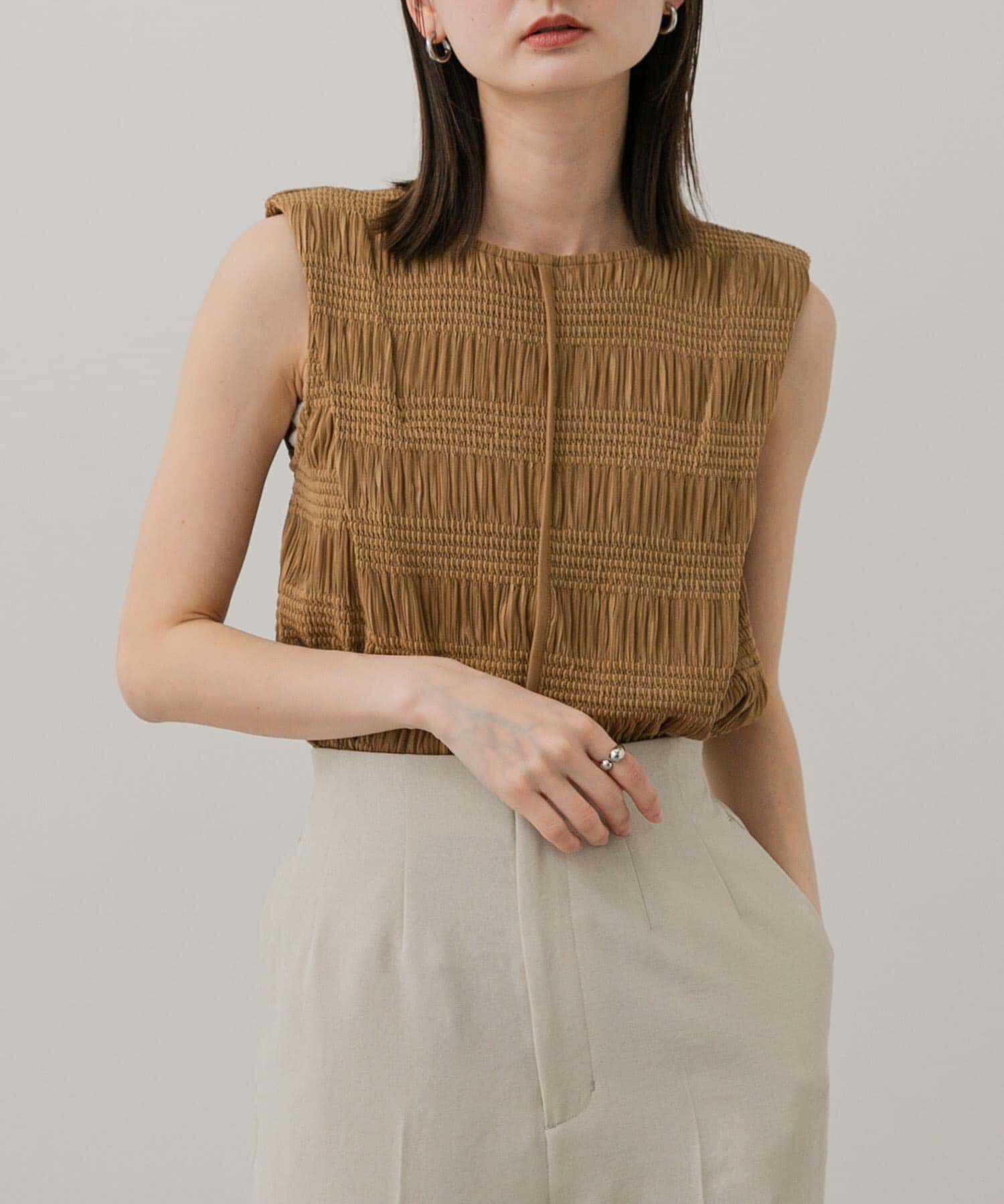 SENSE OF PLACE by URBAN RESEARCH「シャーリングパイピングカットトップ」|Tシャツ・カットソー|