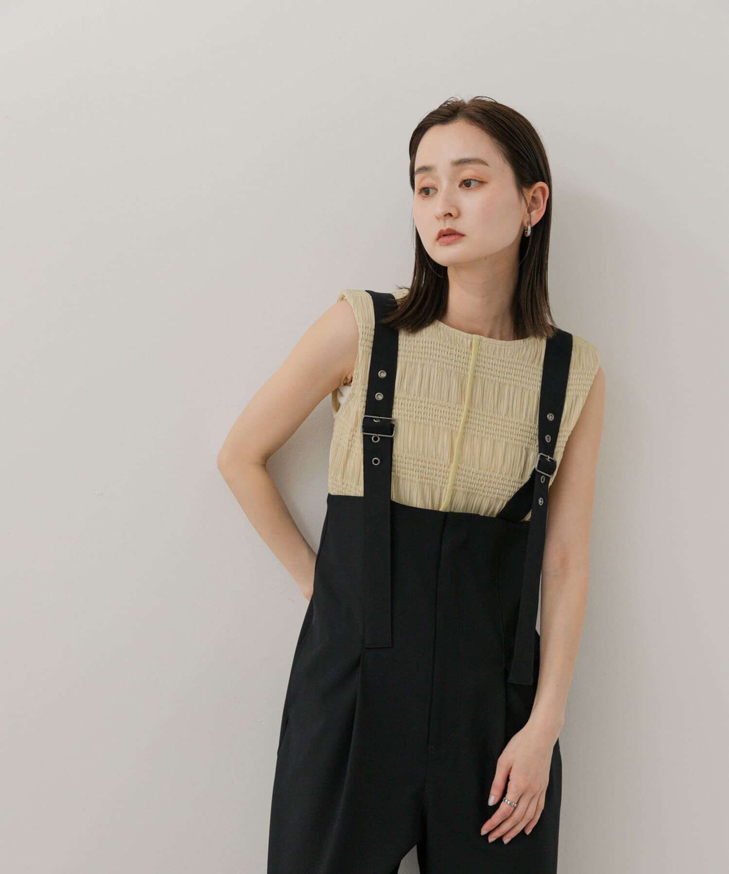 SENSE OF PLACE by URBAN RESEARCH「シャーリングパイピングカットトップ」|Tシャツ・カットソー|