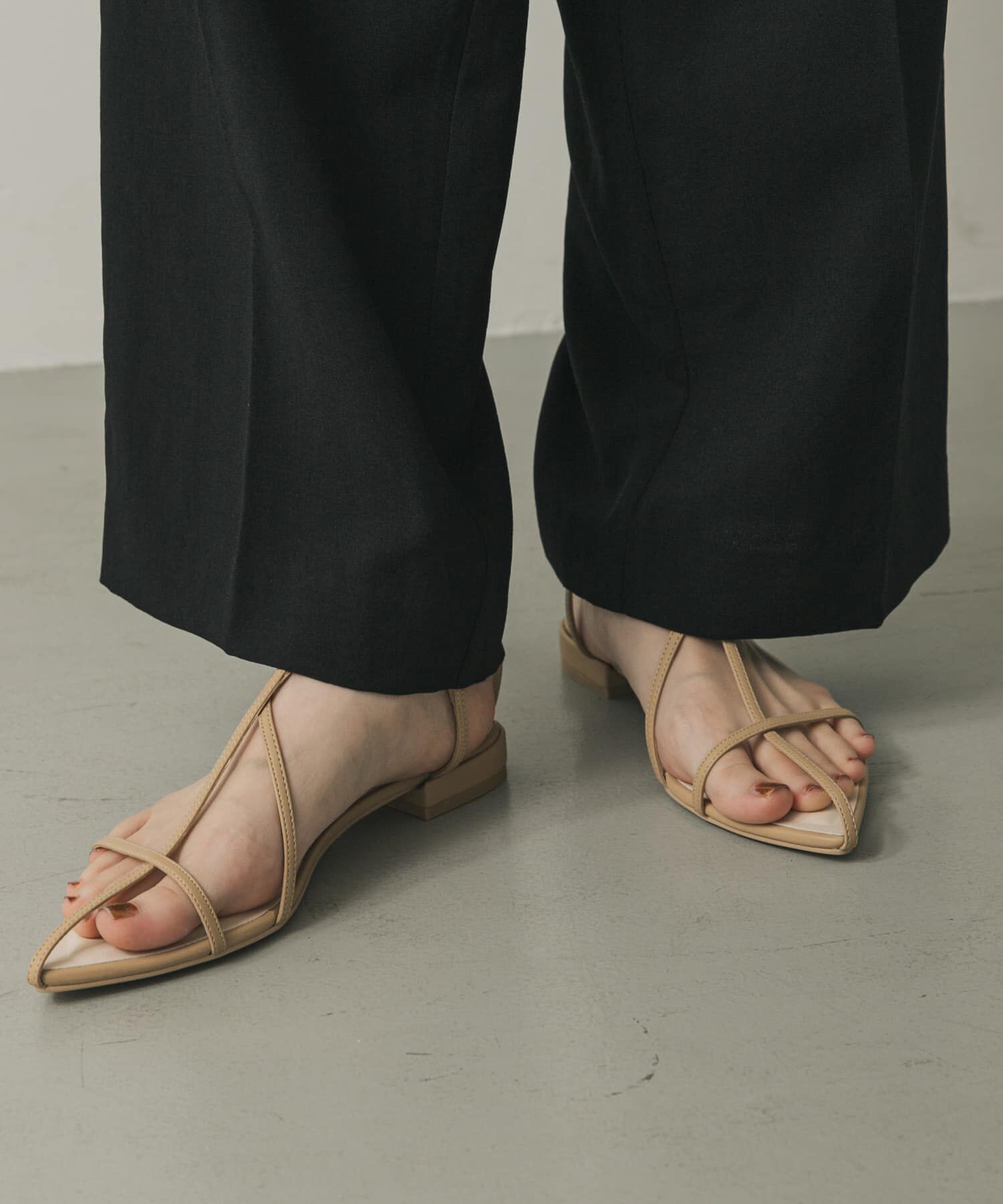 SENSE OF PLACE by URBAN RESEARCH「ポインテッドナローストラップサンダル」|サンダル|