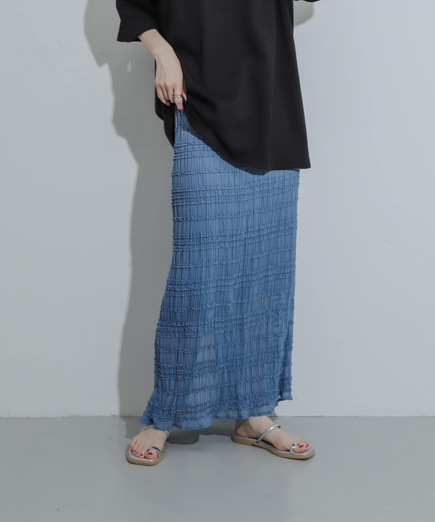 SENSE OF PLACE by URBAN RESEARCH「アイラインフリルスカート」|スカート|