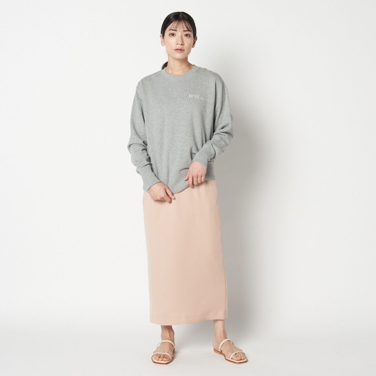 HELIOPOLE「HELIOPOLE SILKY DOUBLE TWILL LEAN SK」|スカート|