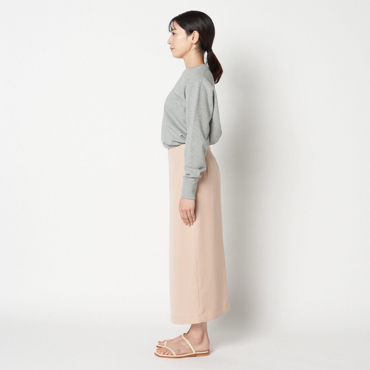 HELIOPOLE「HELIOPOLE SILKY DOUBLE TWILL LEAN SK」|スカート|