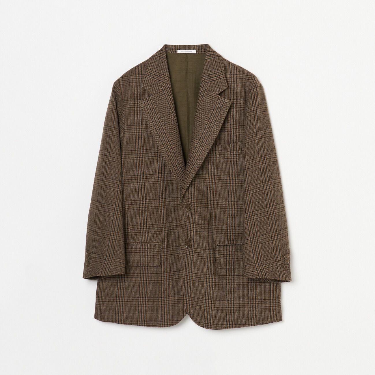  「Couture d' Adam BIG JK GLENCHECK」|デニムジャケット|ブラウン