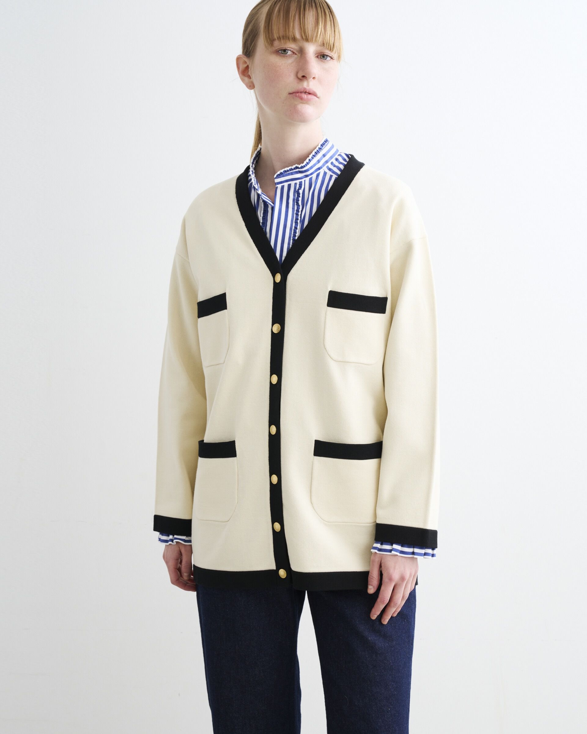 Traditional Weatherwear「ARKLEY KNIT V LONG」|ニット・セーター|